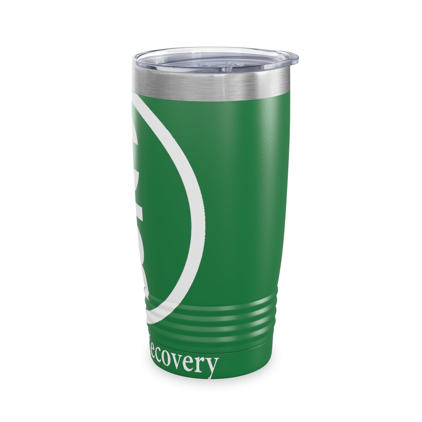 CR Celebrate Recovery Basic Logo White Ringneck Tumbler, 20oz