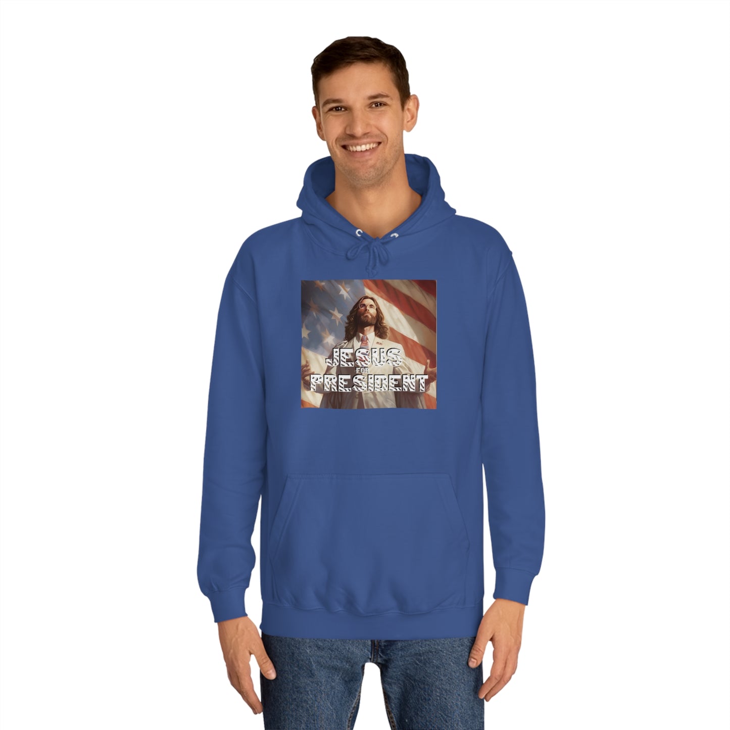 Jesus for President  Unisex College Hoodie
