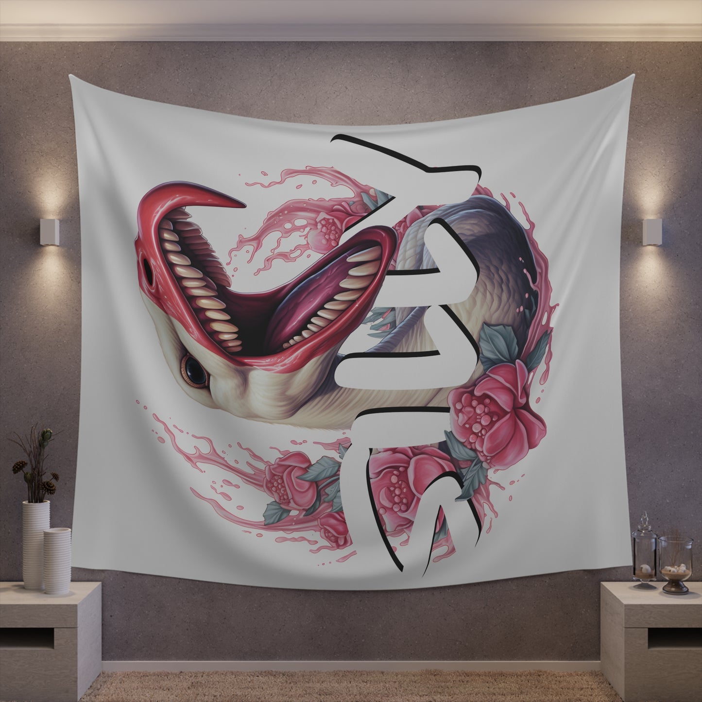 Aggressively Silly Goose Printed Wall Tapestry