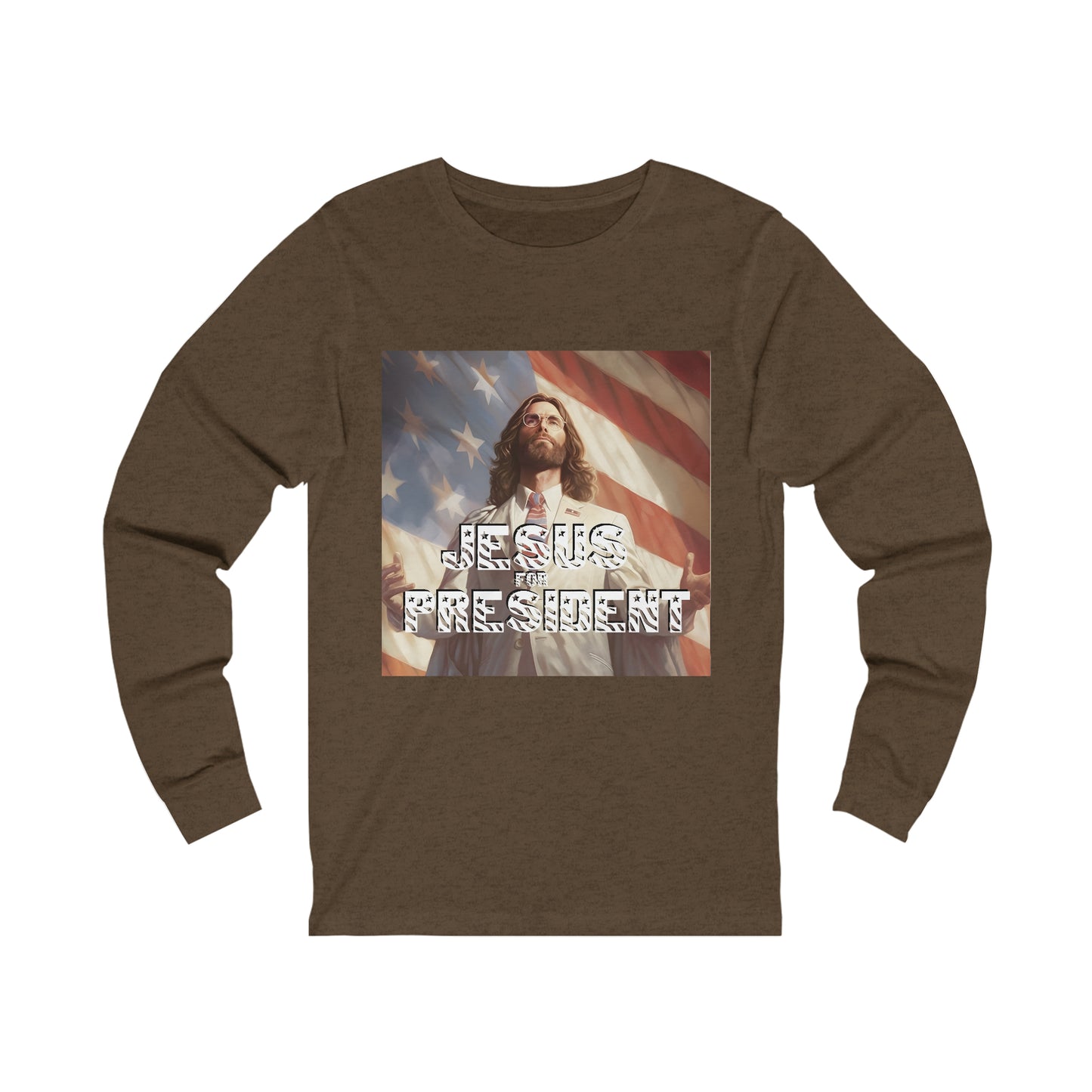 Jesus for President Unisex Jersey Long Sleeve Tee