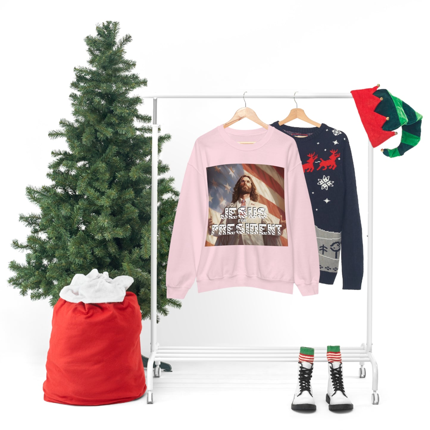 Jesus for President Unisex Heavy Blend™ Crewneck Sweatshirt