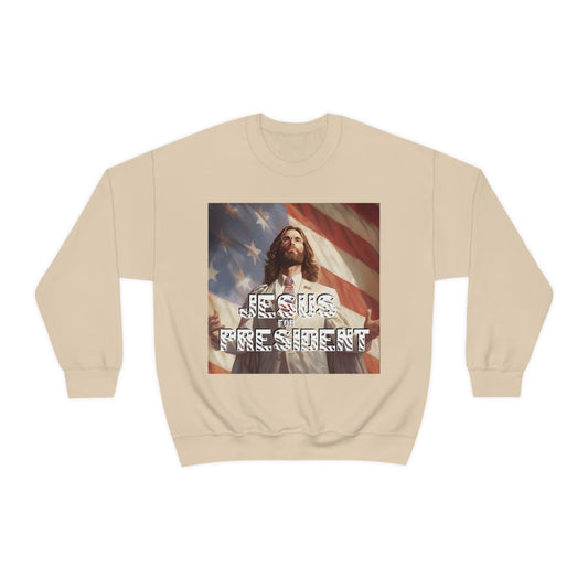 Jesus for President Unisex Heavy Blend™ Crewneck Sweatshirt