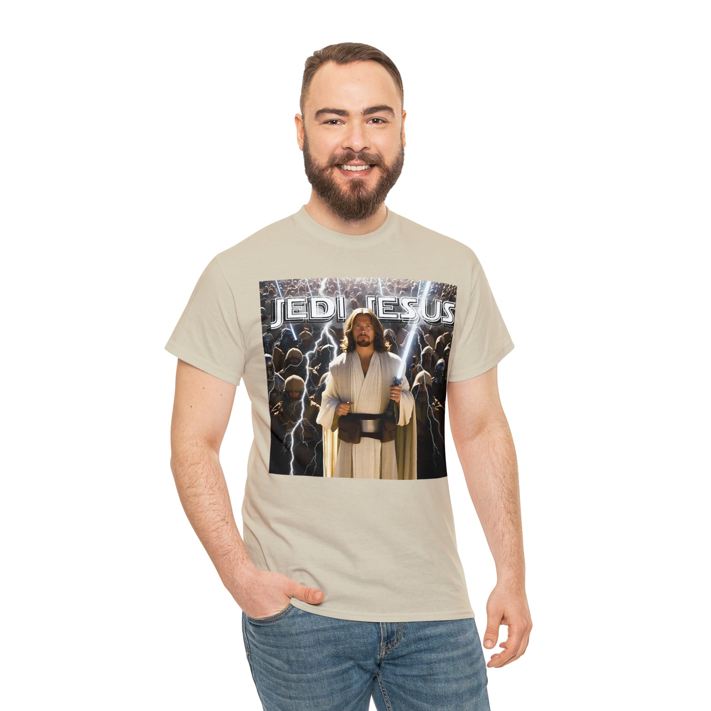 Jedi Jesus Unisex Heavy Cotton Tee