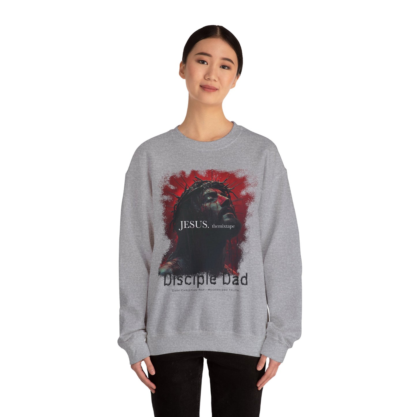 JESUS. themixtape” Crewneck Sweatshirt — Disciple Dad Official Faith Streetwear