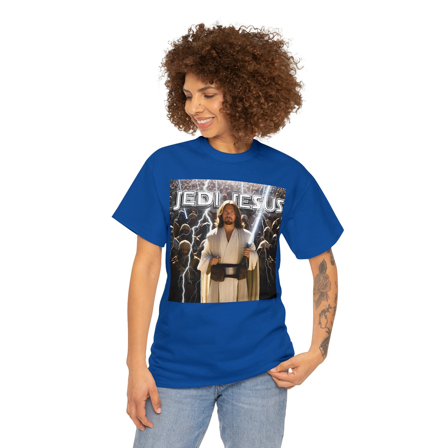 Jedi Jesus Unisex Heavy Cotton Tee