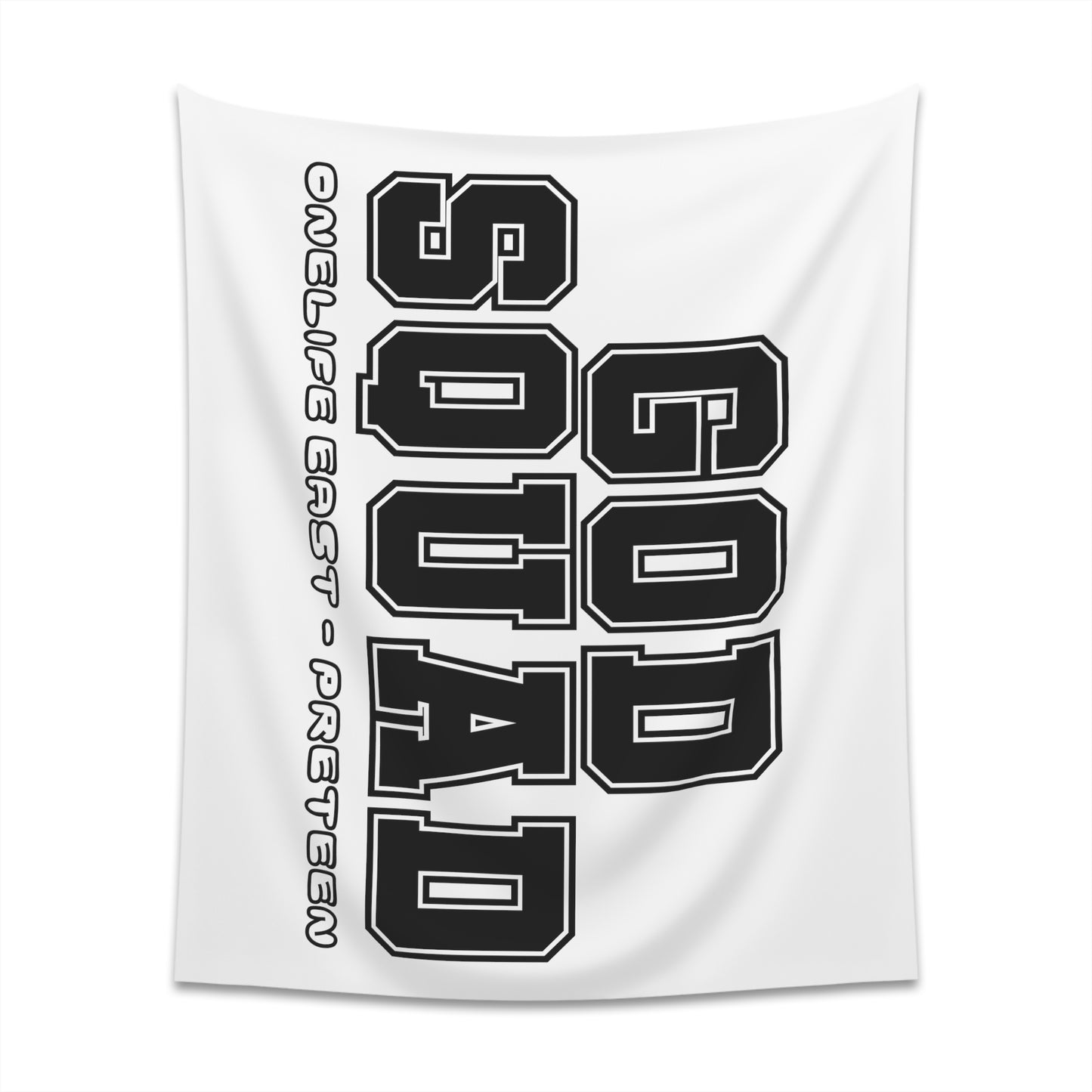 “God Squad” - Pre-Teen Room - Printed Wall Tapestry