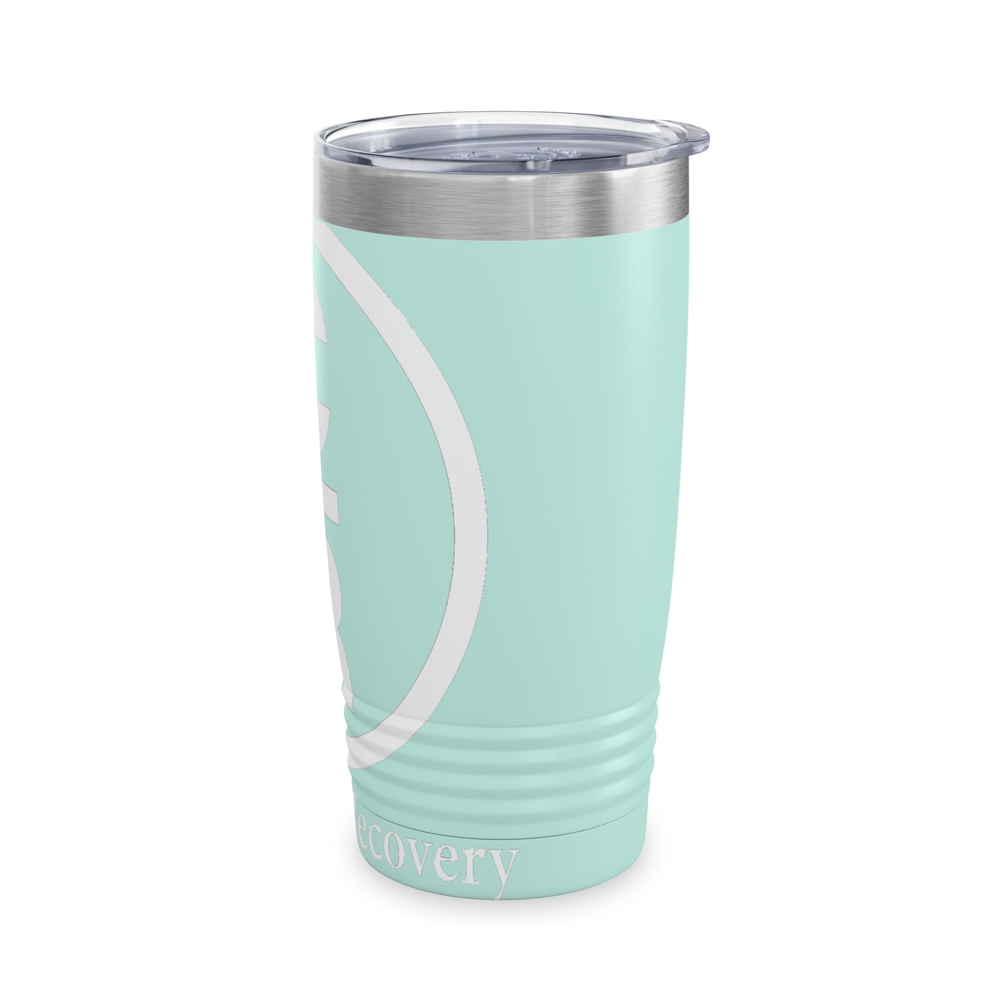 CR Celebrate Recovery Basic Logo White Ringneck Tumbler, 20oz
