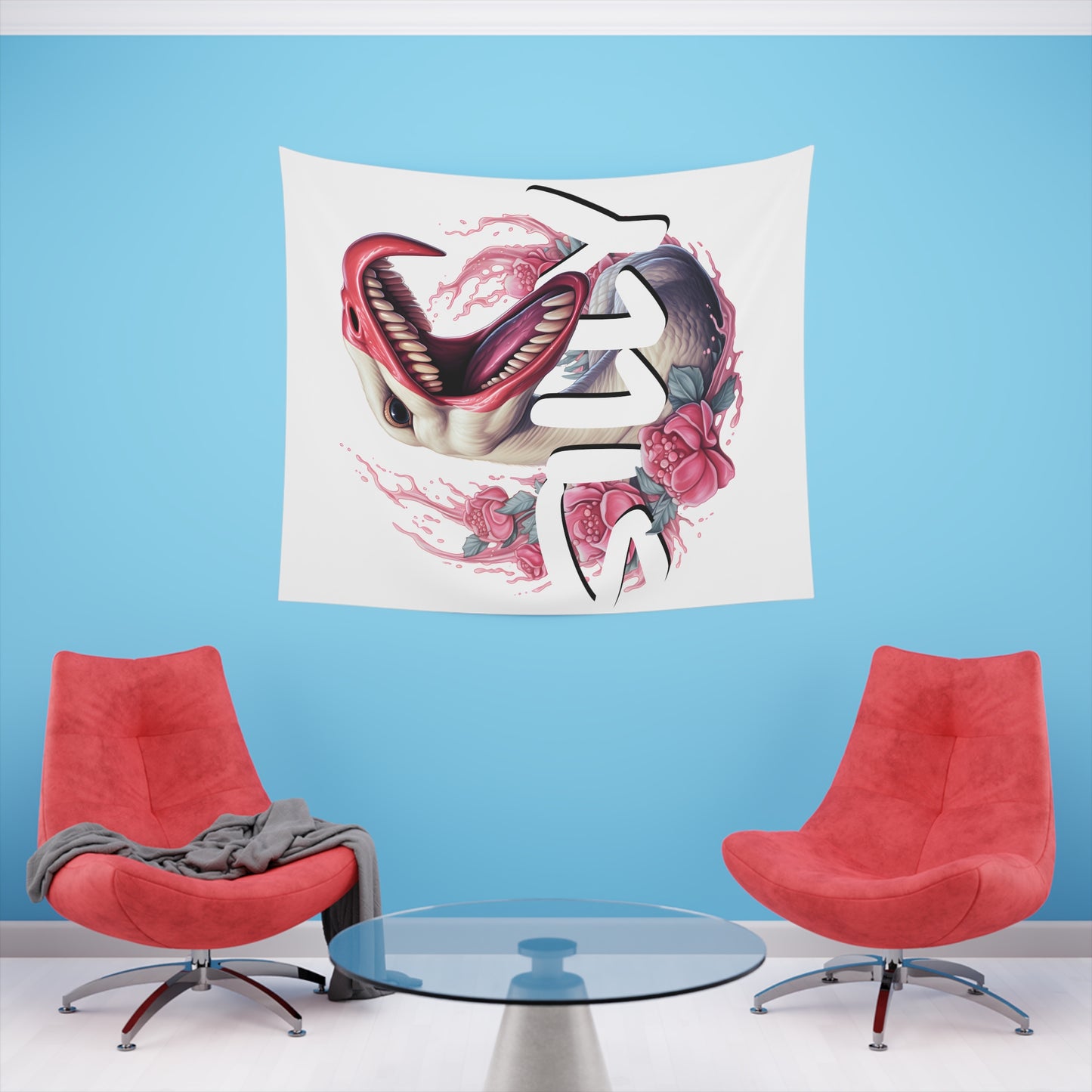 Aggressively Silly Goose Printed Wall Tapestry