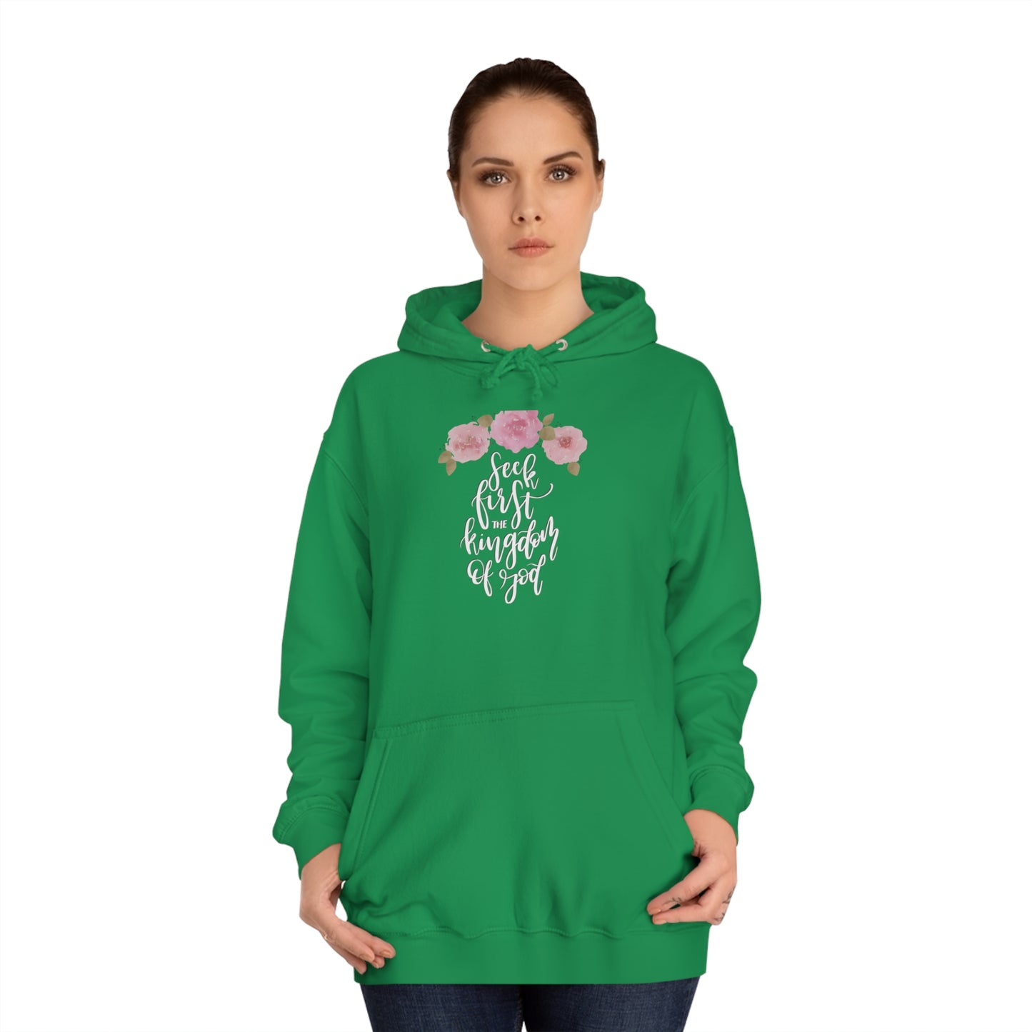 Seek First the Kingdom of God - Unisex College Hoodie
