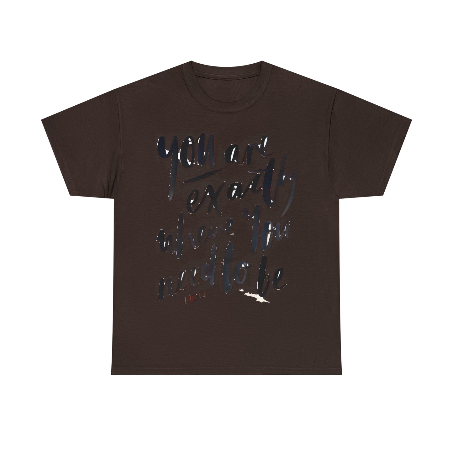 You re EXACTLY where you need to be  - CR Celebrate Recovery Classic Logo - Unisex Heavy Cotton Tee