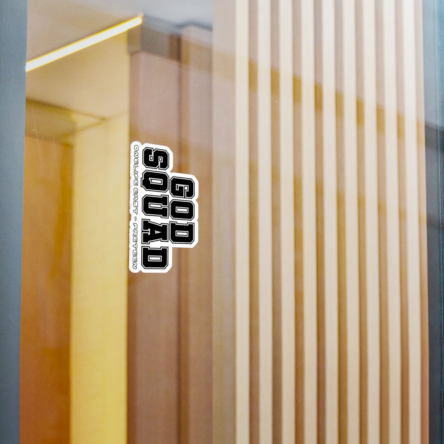 “God Squad” - Pre-Teen Room - Kiss-Cut Vinyl Decals