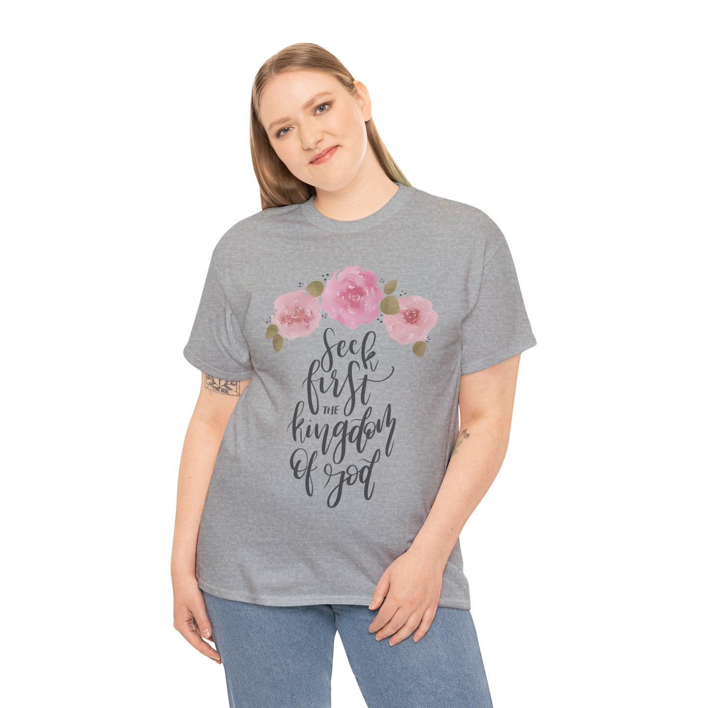 Seek First the Kingdom of God Unisex Heavy Cotton Tee