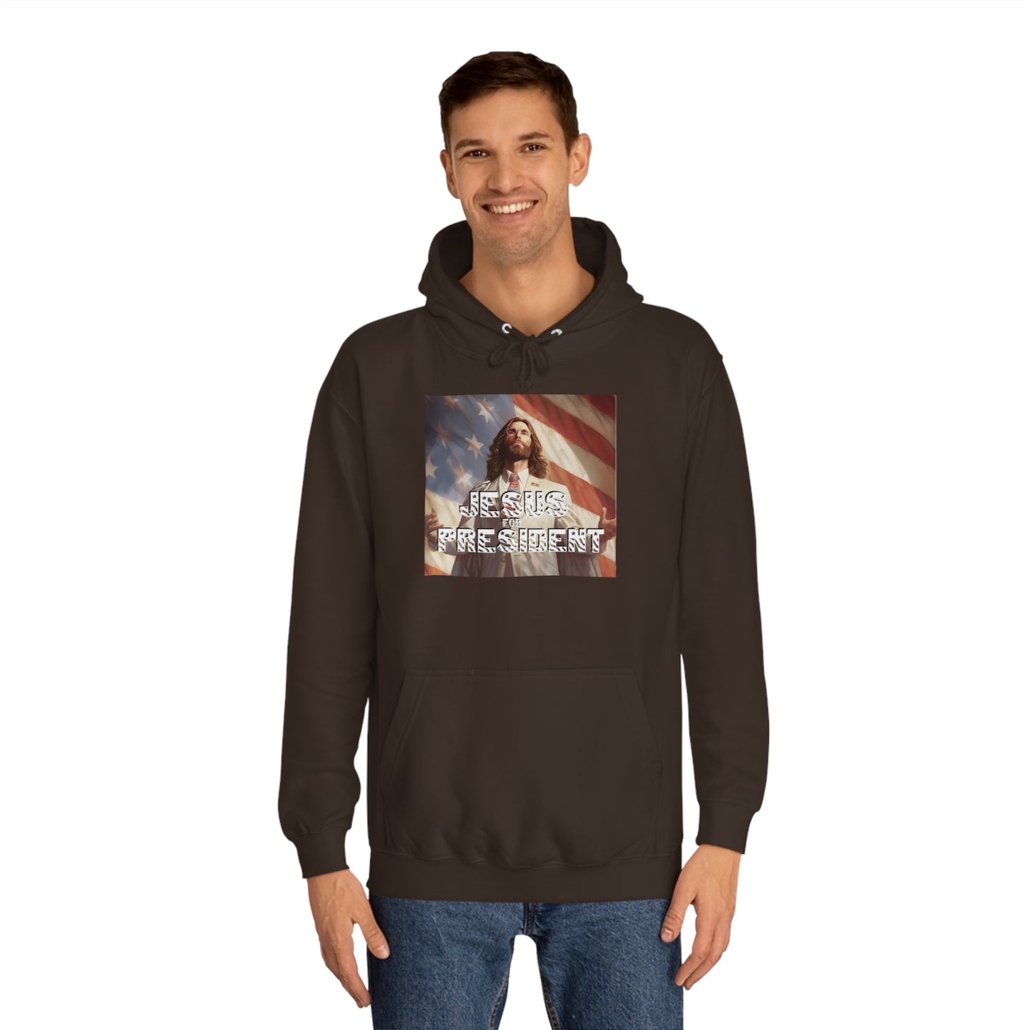 Jesus for President  Unisex College Hoodie