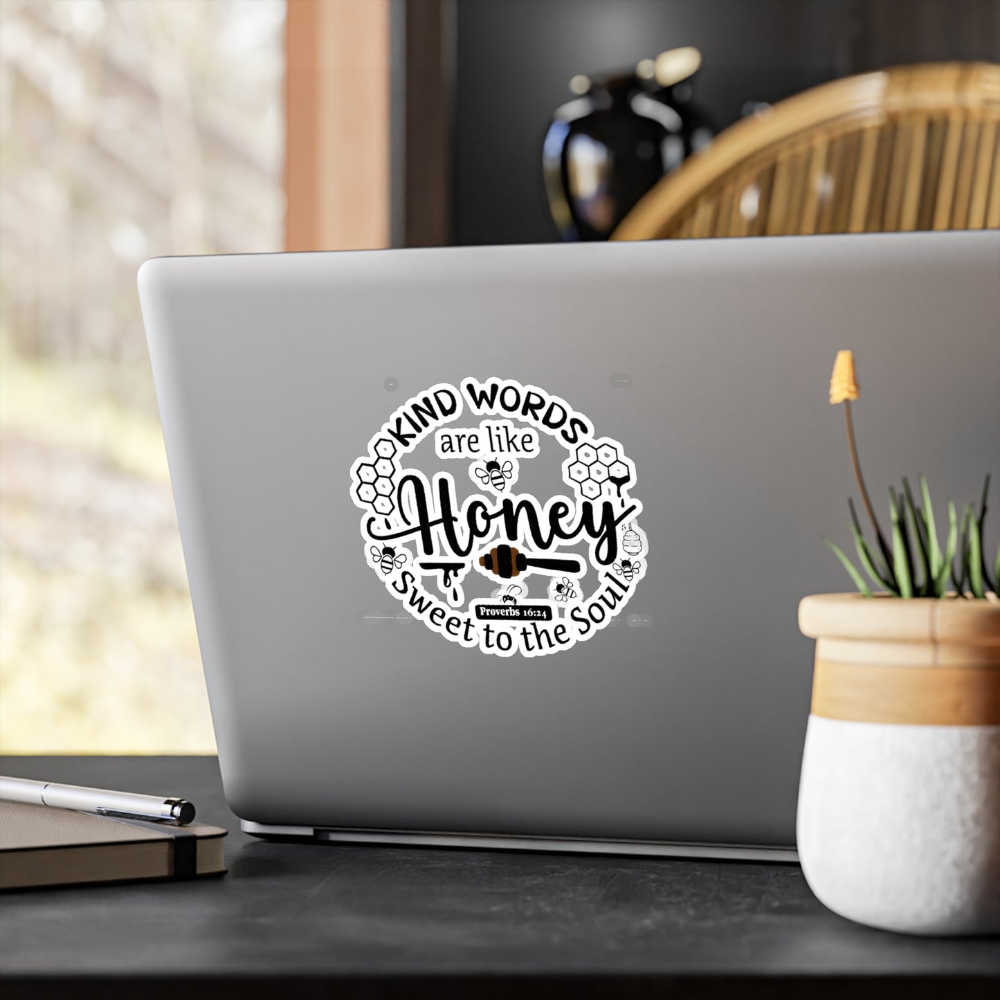 Kind Words are like Honey Proverbs Kiss-Cut Vinyl Decals