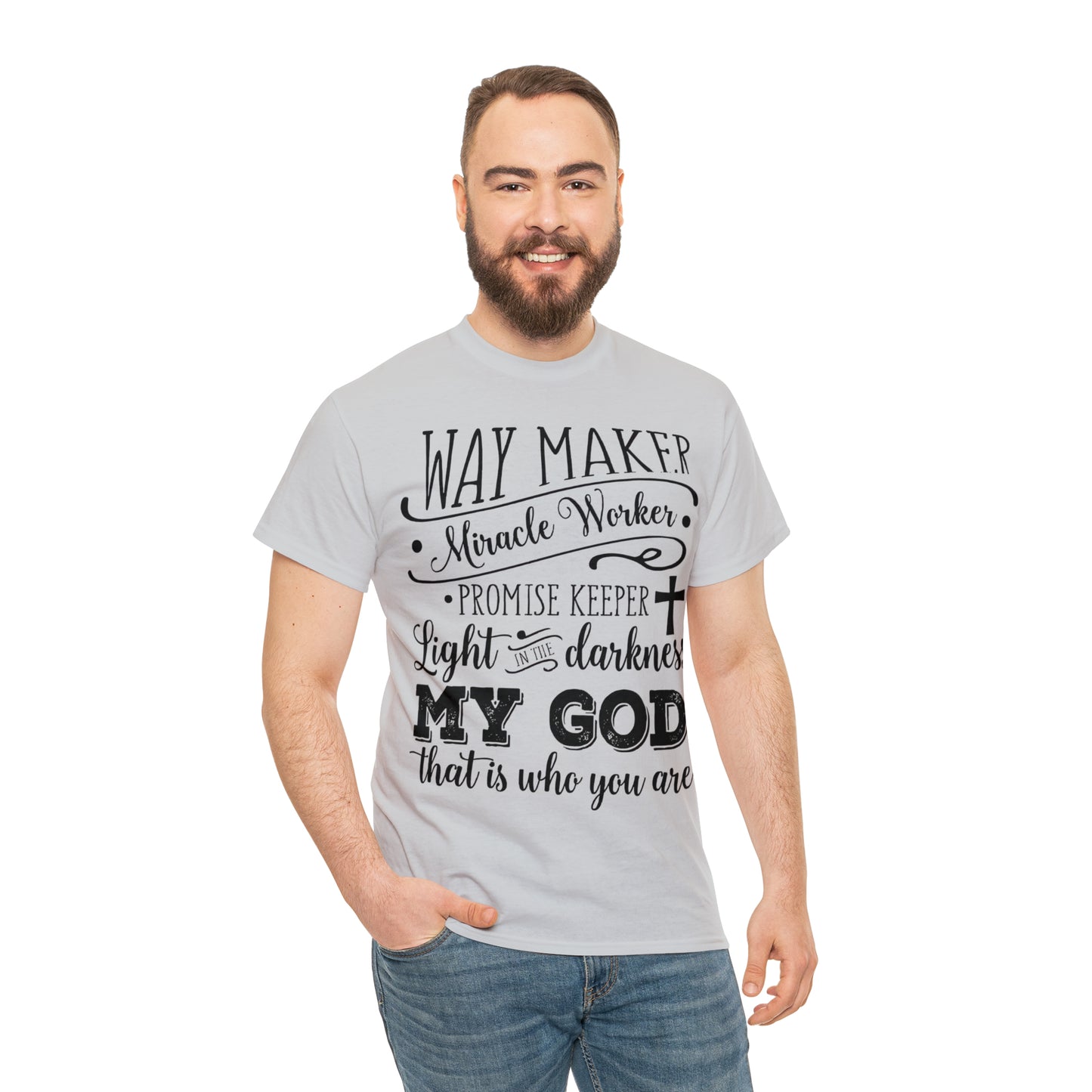 Waymaker Miracle Worker - Unisex Heavy Cotton Short Sleeve Tee