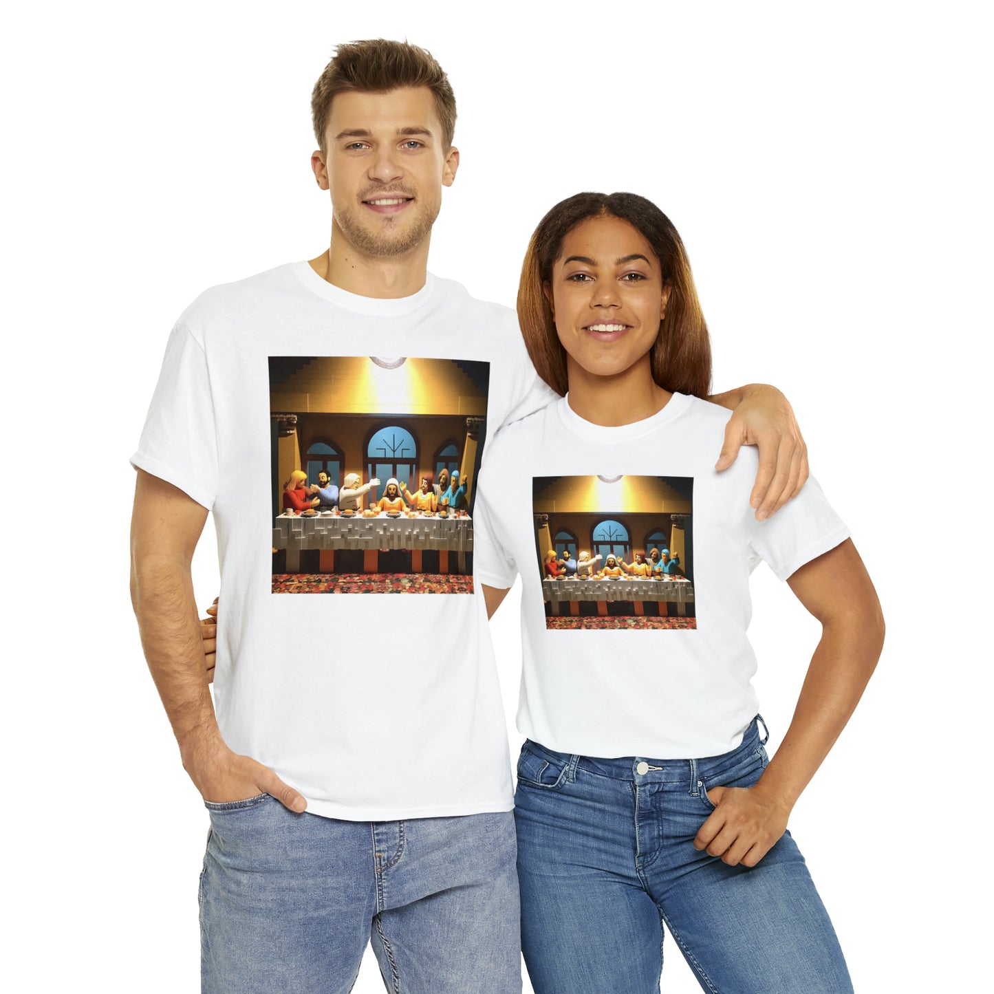 “The Last Supper” LEGO BOX SET -  Unisex Heavy Cotton Tee