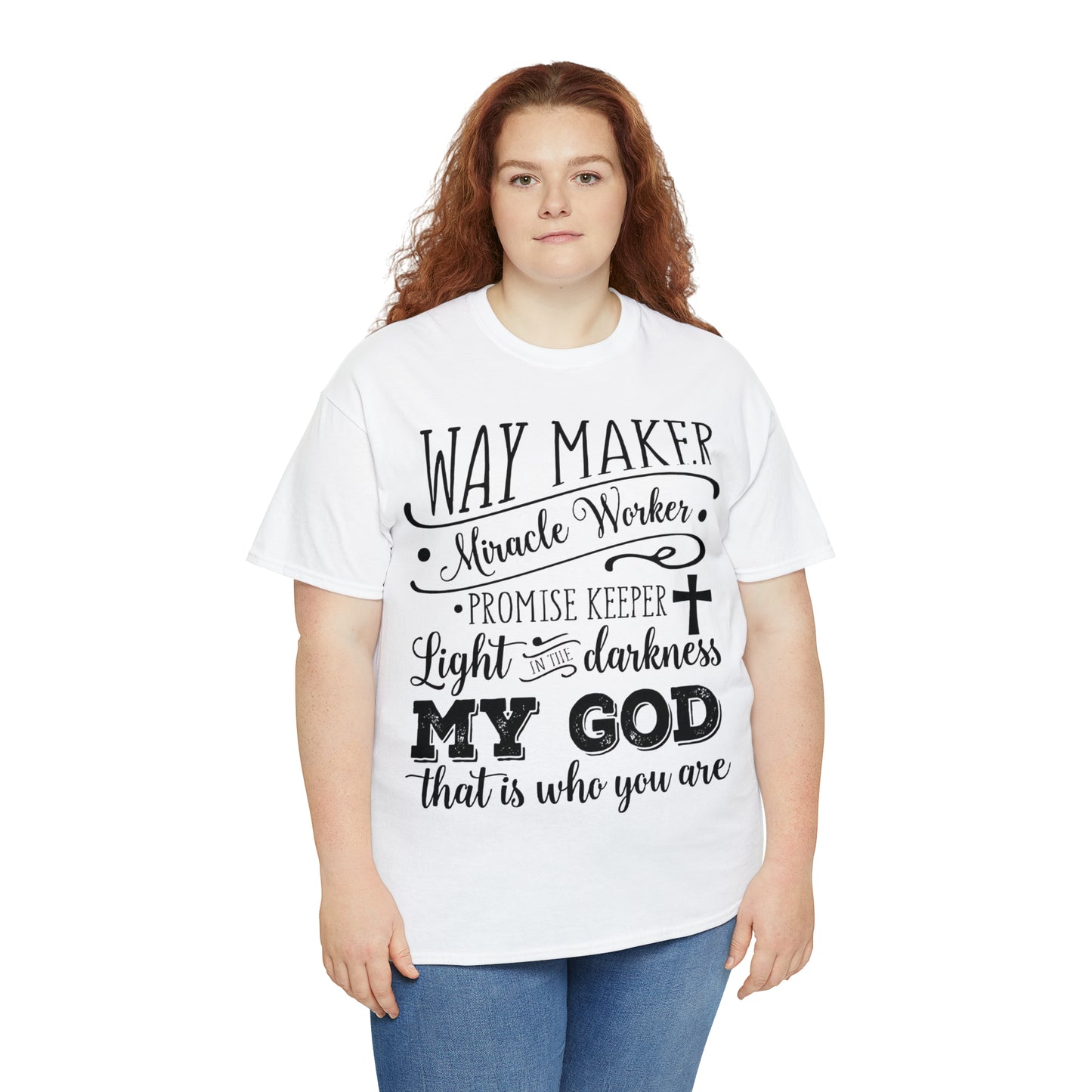 Waymaker Miracle Worker - Unisex Heavy Cotton Short Sleeve Tee