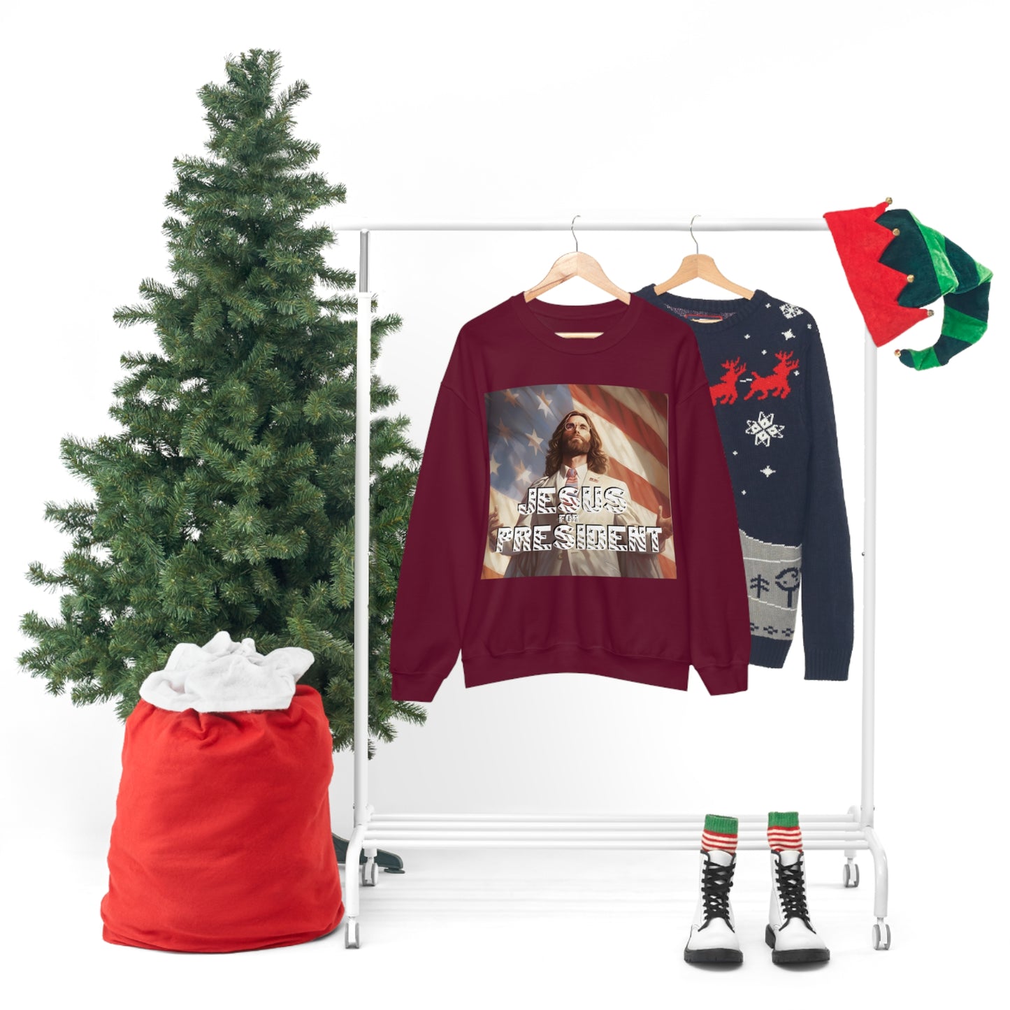 Jesus for President Unisex Heavy Blend™ Crewneck Sweatshirt
