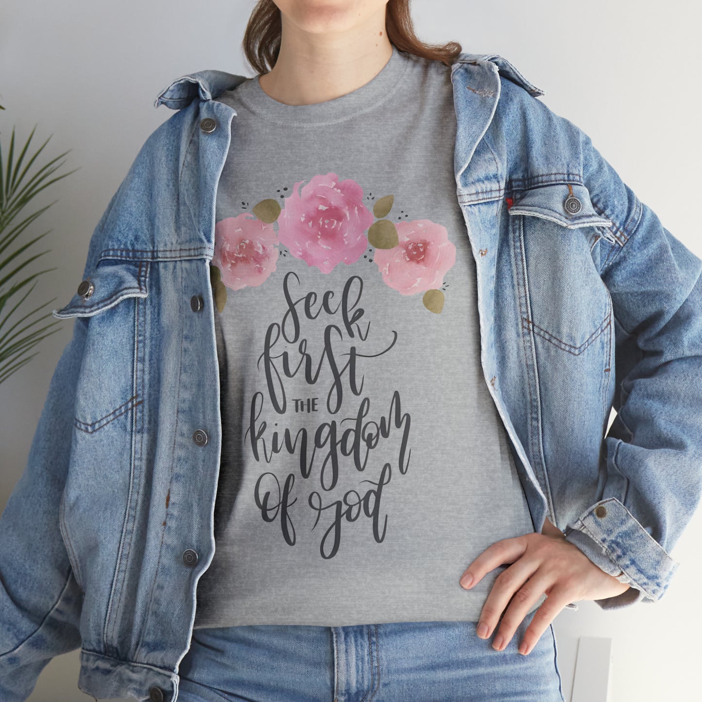 Seek First the Kingdom of God Unisex Heavy Cotton Tee