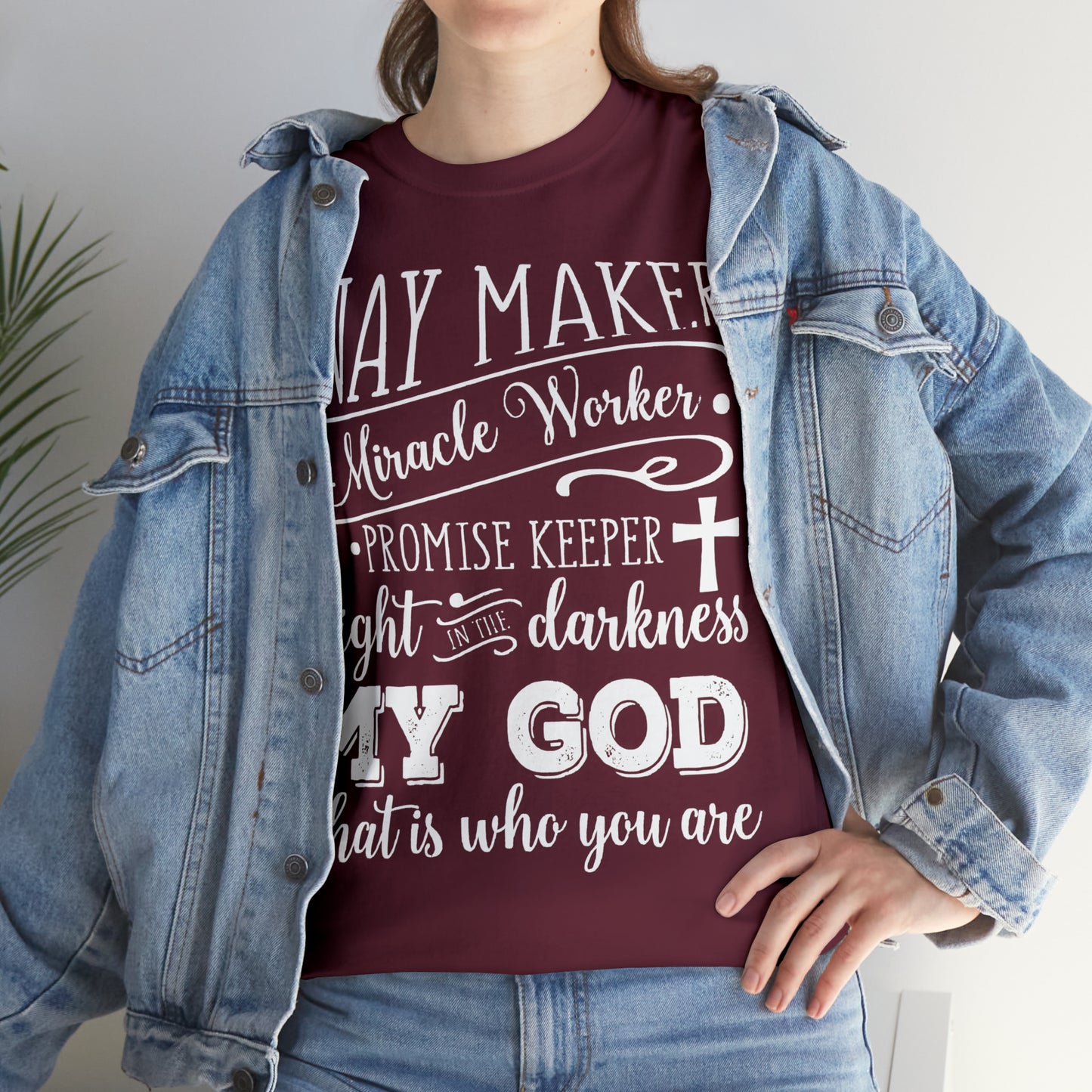 Waymaker Miracle Worker - Unisex Heavy Cotton Short Sleeve Tee
