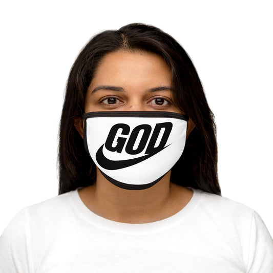 “God Air” Swoosh  Mixed-Fabric Face Mask