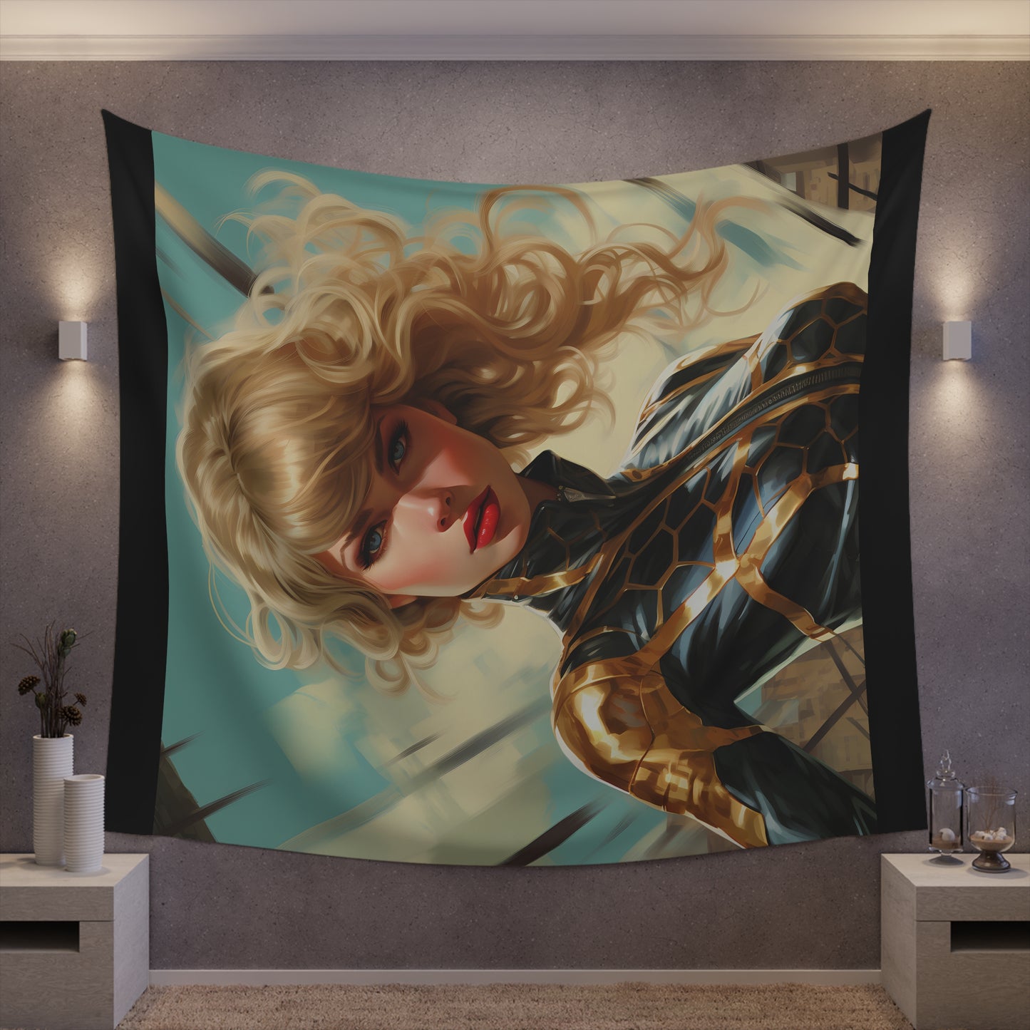 Anime Taylor Swift 3- Printed Wall Tapestry