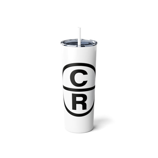 CR Celebrate Recovery Classic Logo Skinny Steel Tumbler with Straw, 20oz