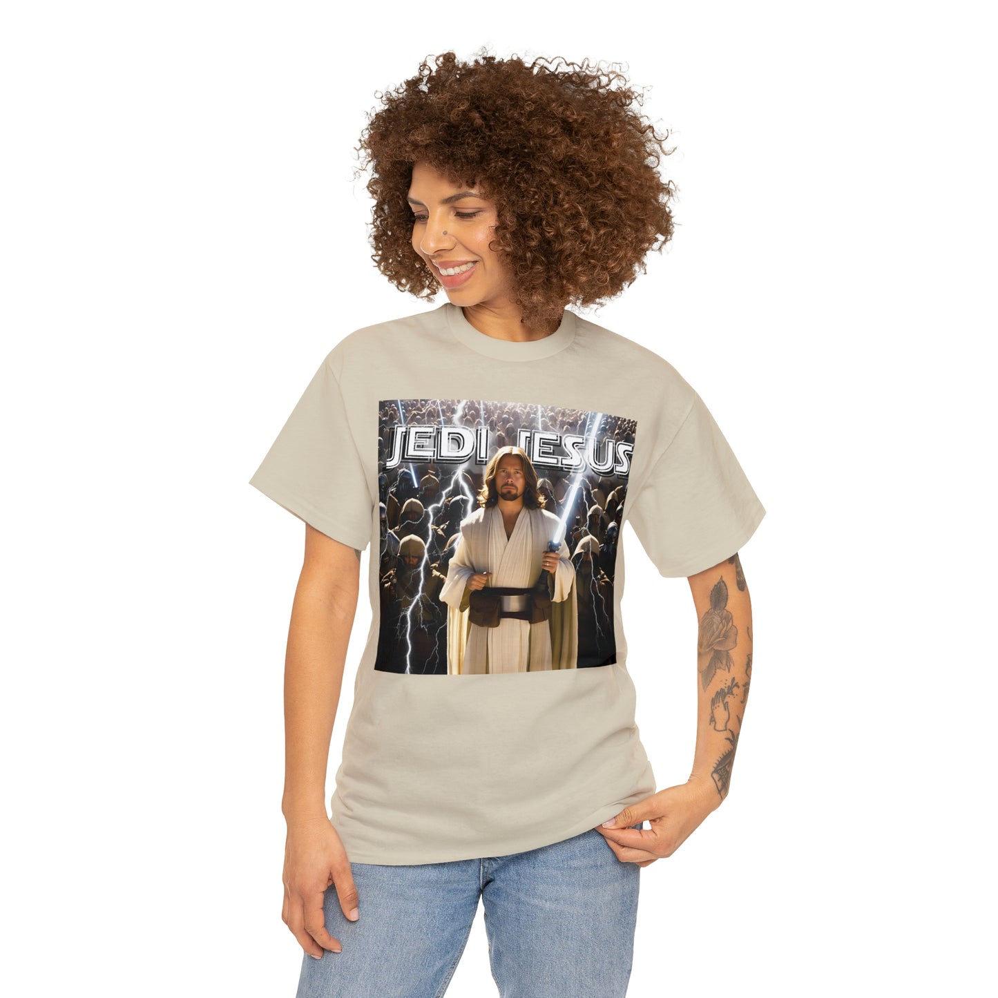 Jedi Jesus Unisex Heavy Cotton Tee