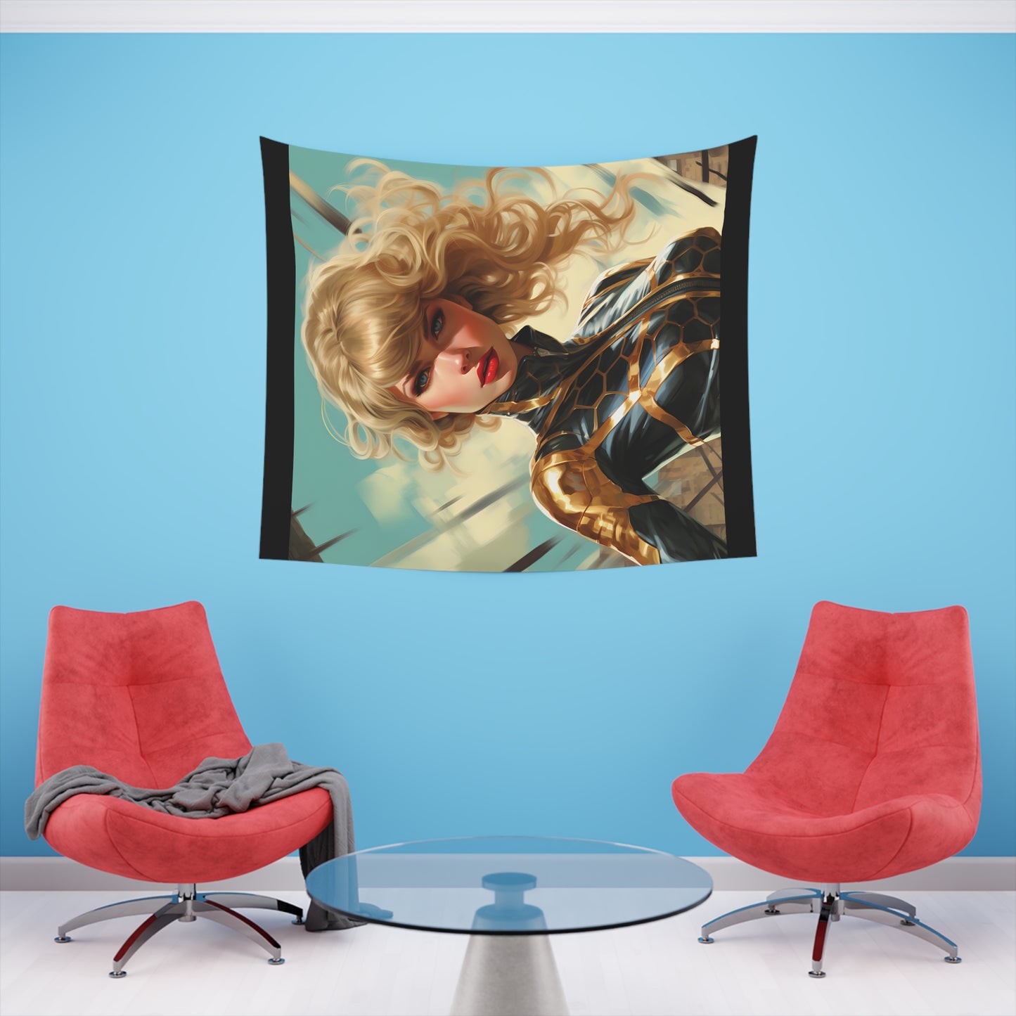 Anime Taylor Swift 3- Printed Wall Tapestry