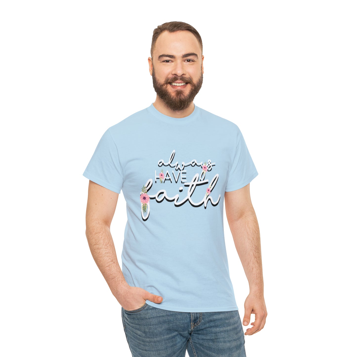 Don't be afraid, just Believe (Mark) - Unisex Heavy Cotton Short Sleeve Tee