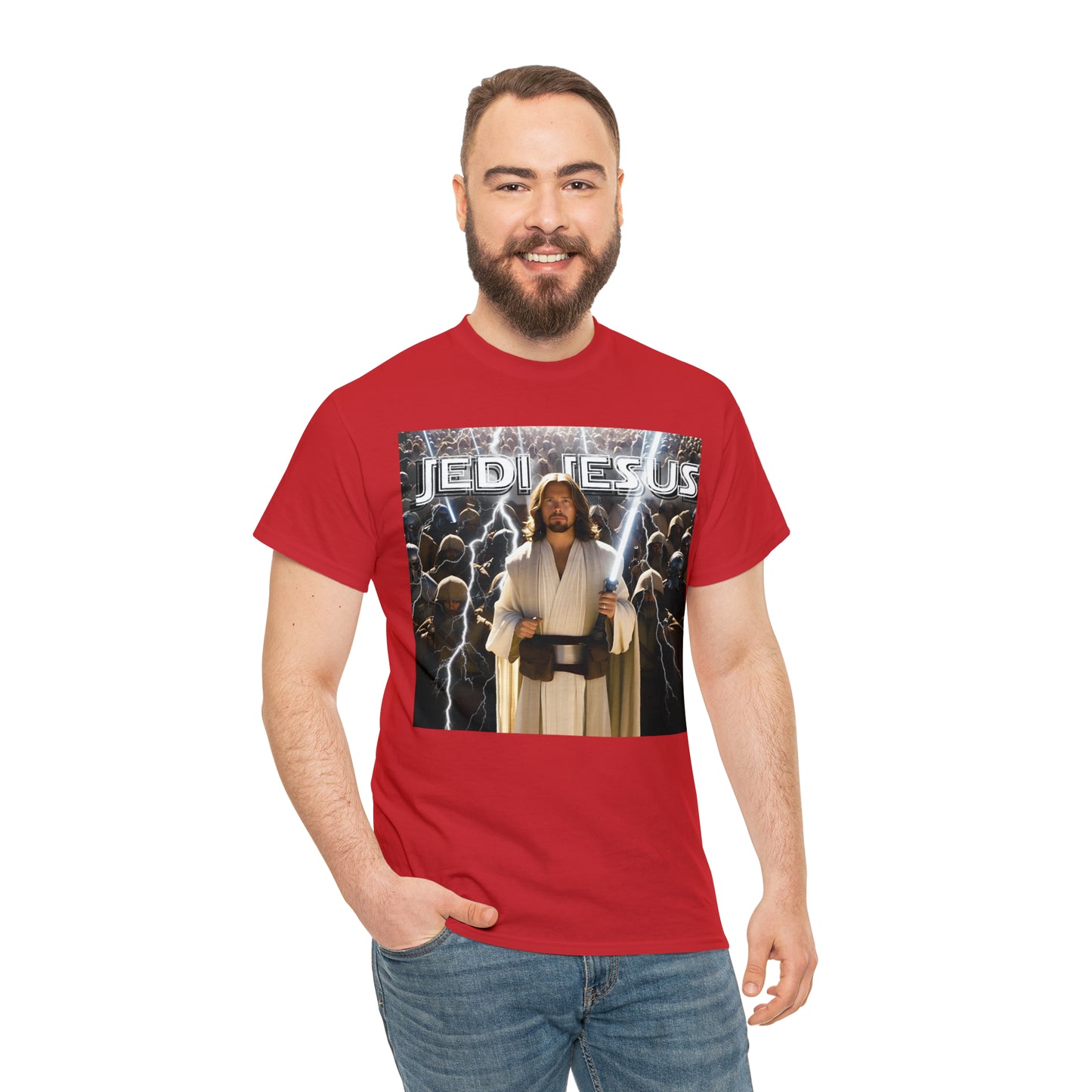 Jedi Jesus Unisex Heavy Cotton Tee
