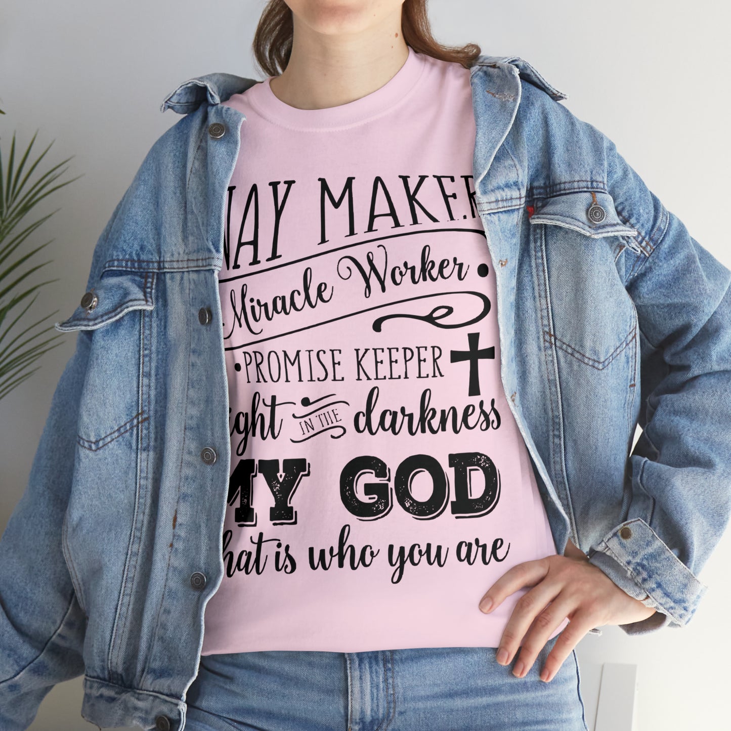 Waymaker Miracle Worker - Unisex Heavy Cotton Short Sleeve Tee