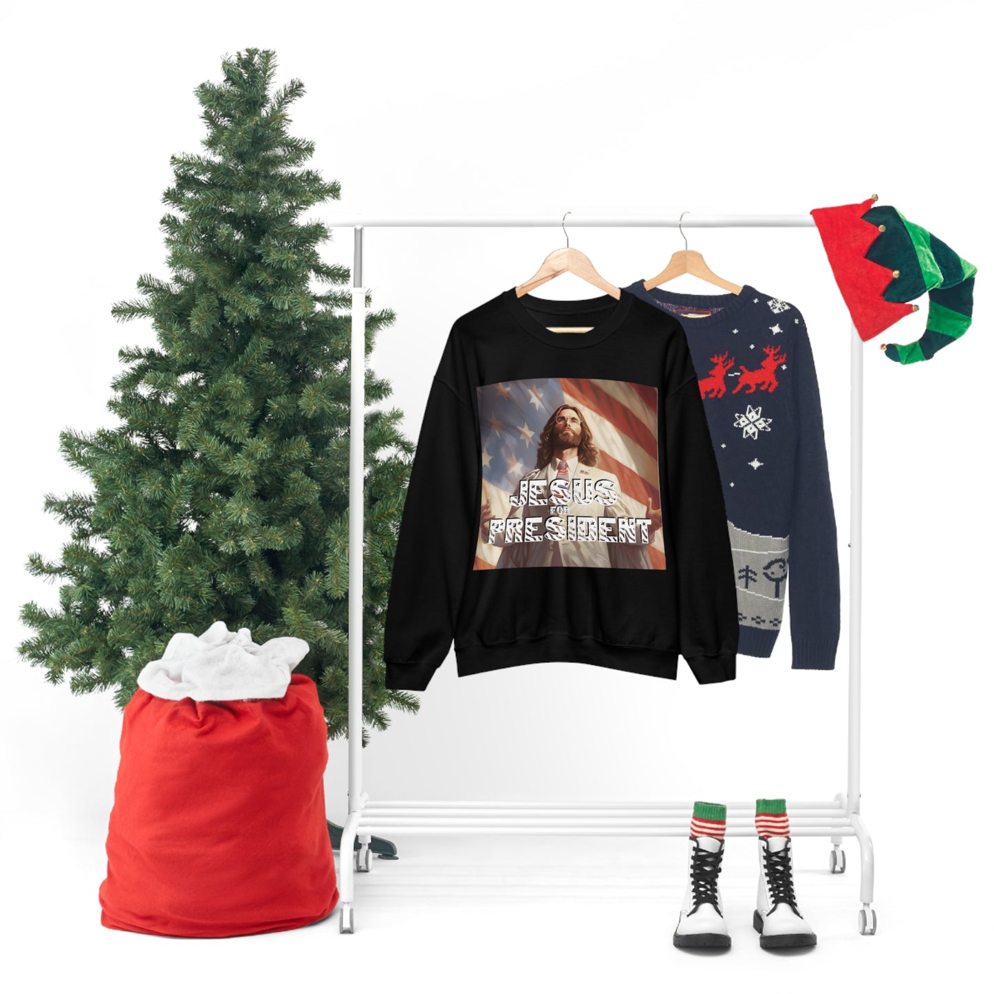 Jesus for President Unisex Heavy Blend™ Crewneck Sweatshirt