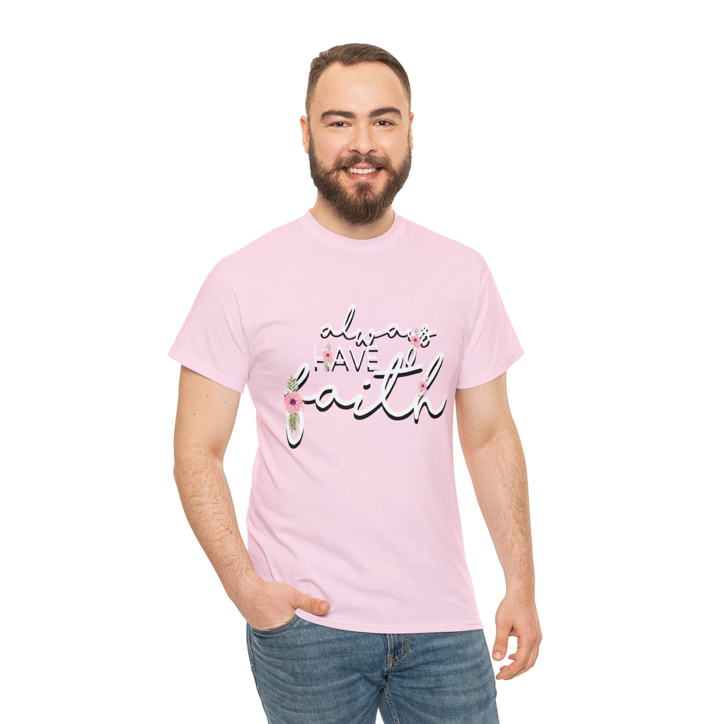 Don't be afraid, just Believe (Mark) - Unisex Heavy Cotton Short Sleeve Tee