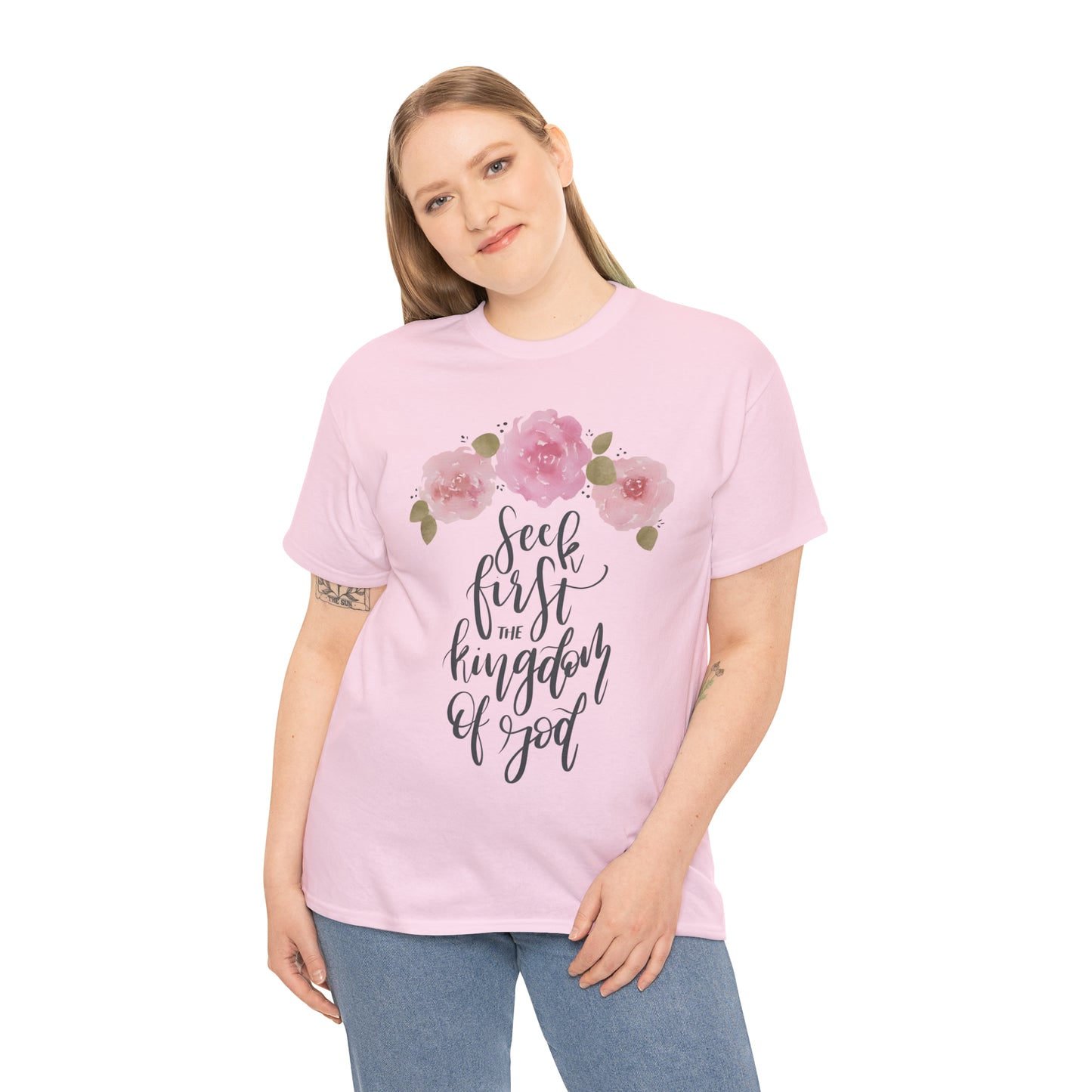 Seek First the Kingdom of God Unisex Heavy Cotton Tee
