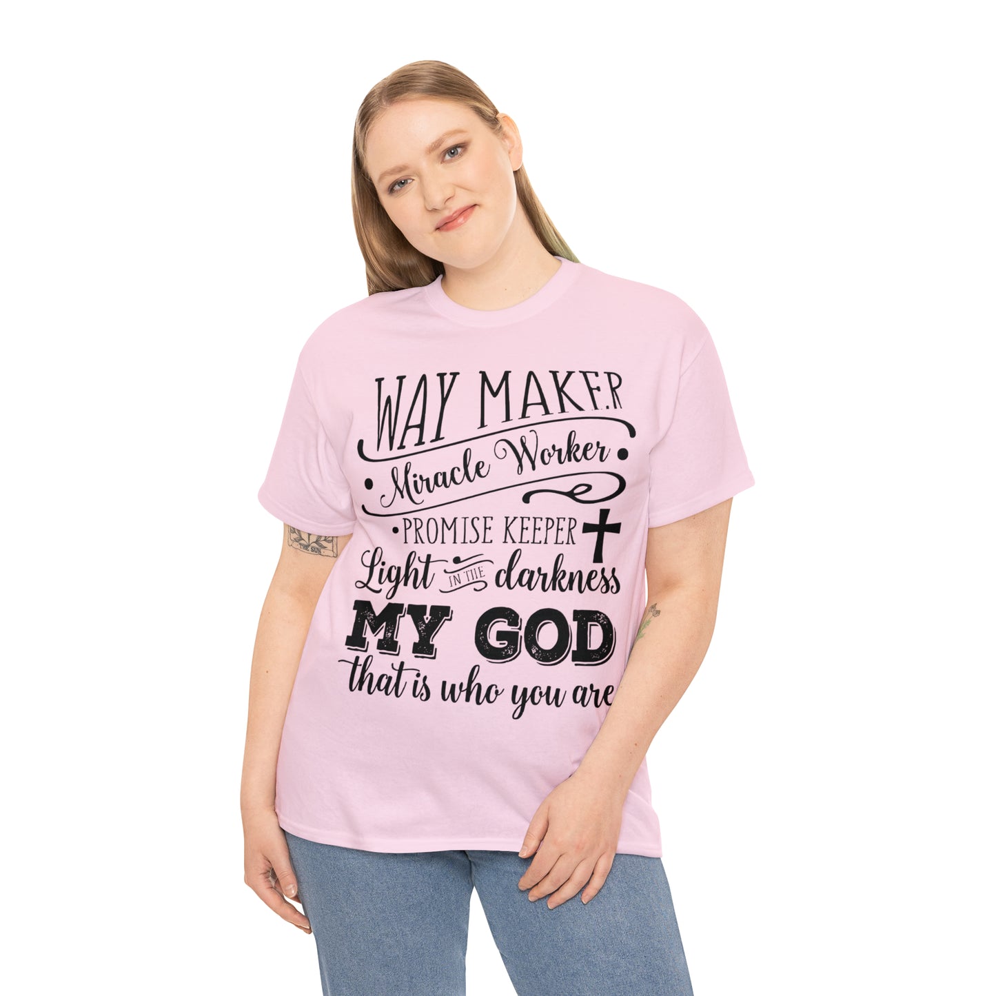 Waymaker Miracle Worker - Unisex Heavy Cotton Short Sleeve Tee