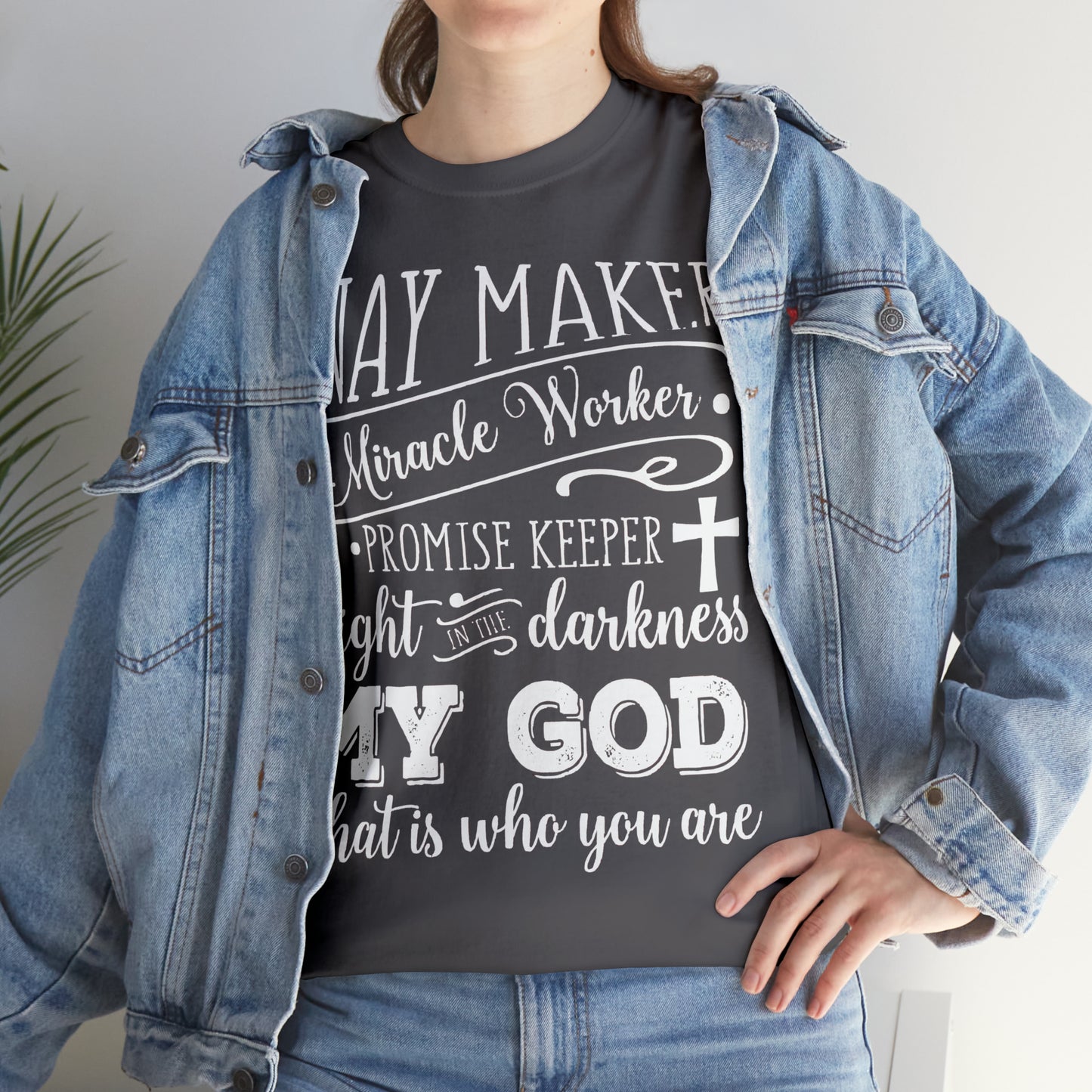 Waymaker Miracle Worker - Unisex Heavy Cotton Short Sleeve Tee