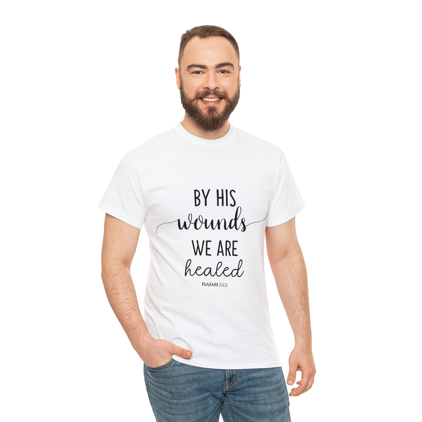 By HIS wounds we are healed - Isaiah - CR Celebrate Recovery Classic Logo - Ultra Cotton Long Sleeve Tee