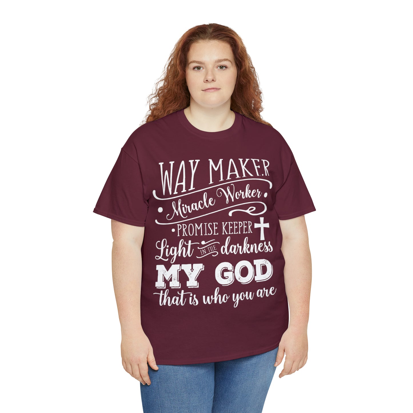 Waymaker Miracle Worker - Unisex Heavy Cotton Short Sleeve Tee