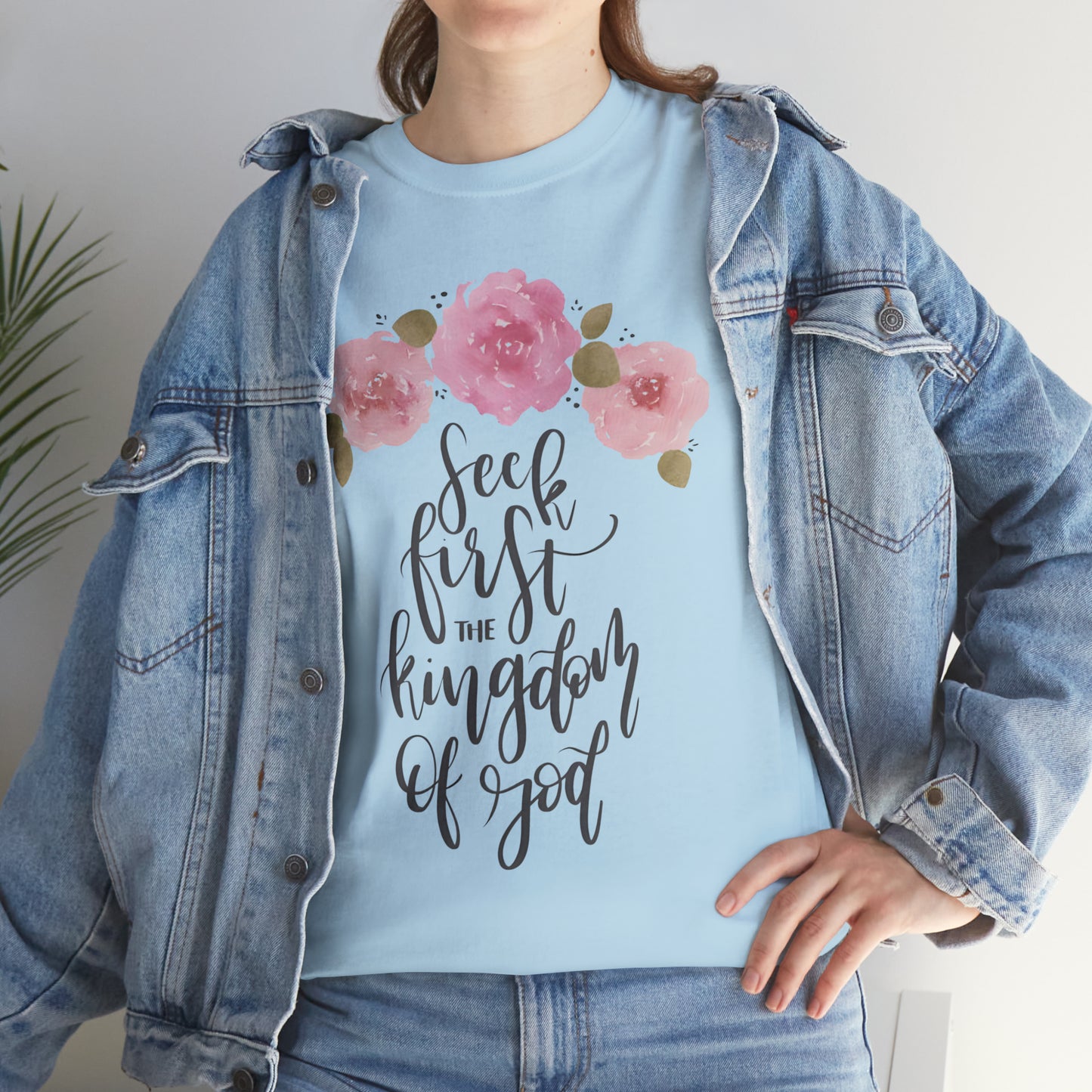 Seek First the Kingdom of God Unisex Heavy Cotton Tee