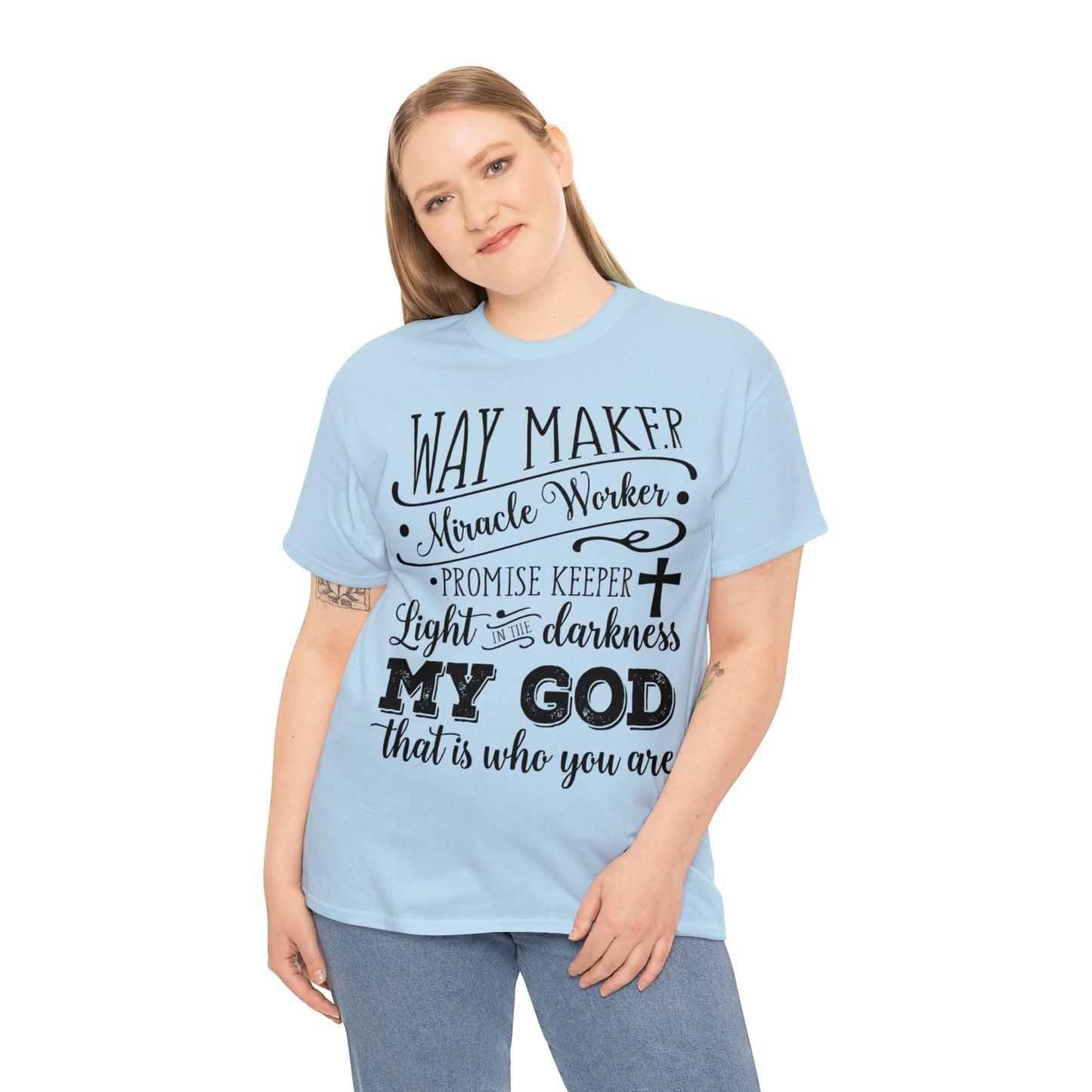 Waymaker Miracle Worker - Unisex Heavy Cotton Short Sleeve Tee