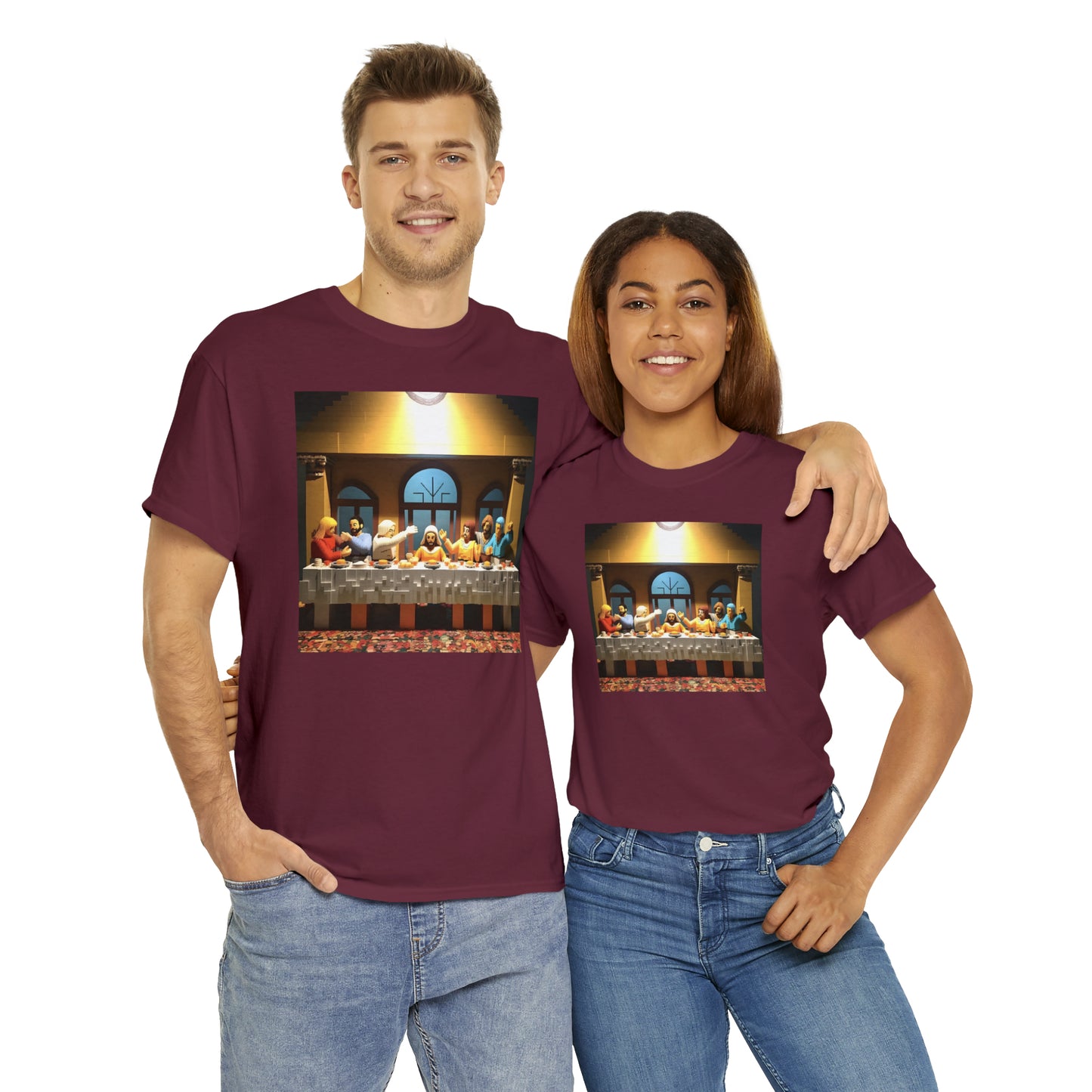 “The Last Supper” LEGO BOX SET -  Unisex Heavy Cotton Tee