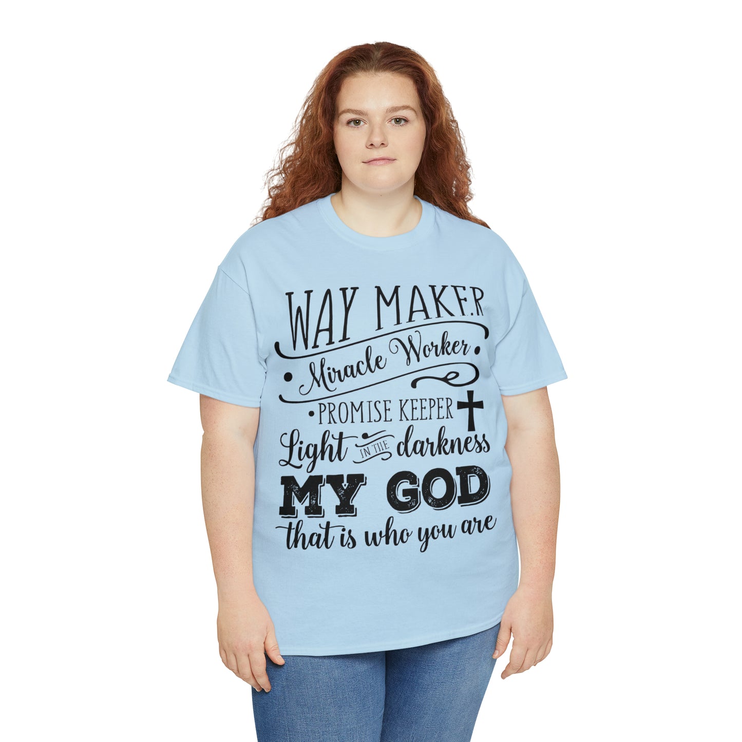 Waymaker Miracle Worker - Unisex Heavy Cotton Short Sleeve Tee