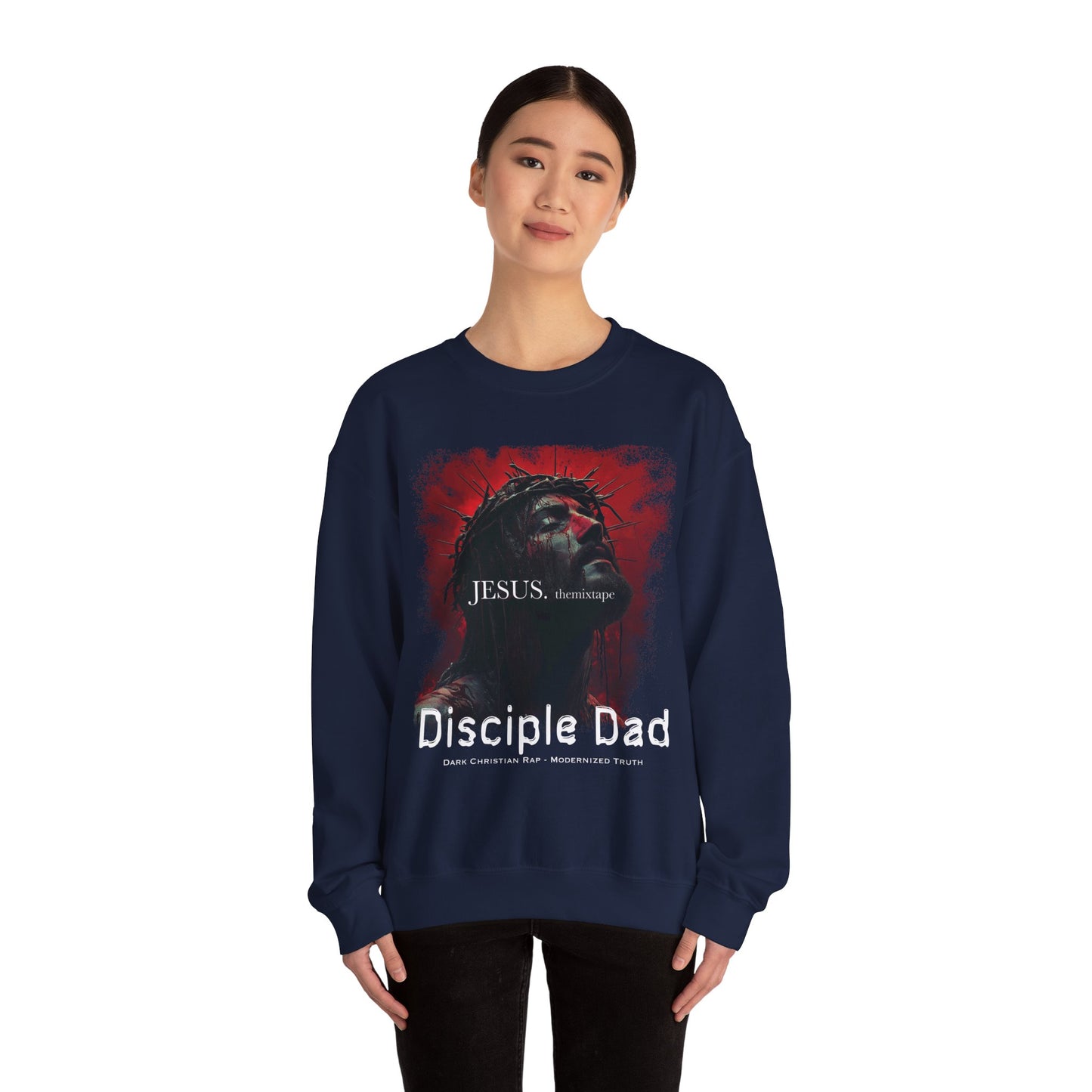 JESUS. themixtape” Crewneck Sweatshirt — Disciple Dad Official Faith Streetwear