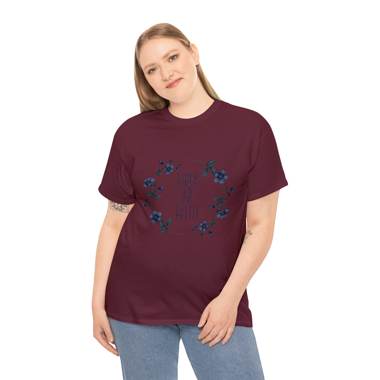 Walk by FAITH Unisex Heavy Cotton Tee