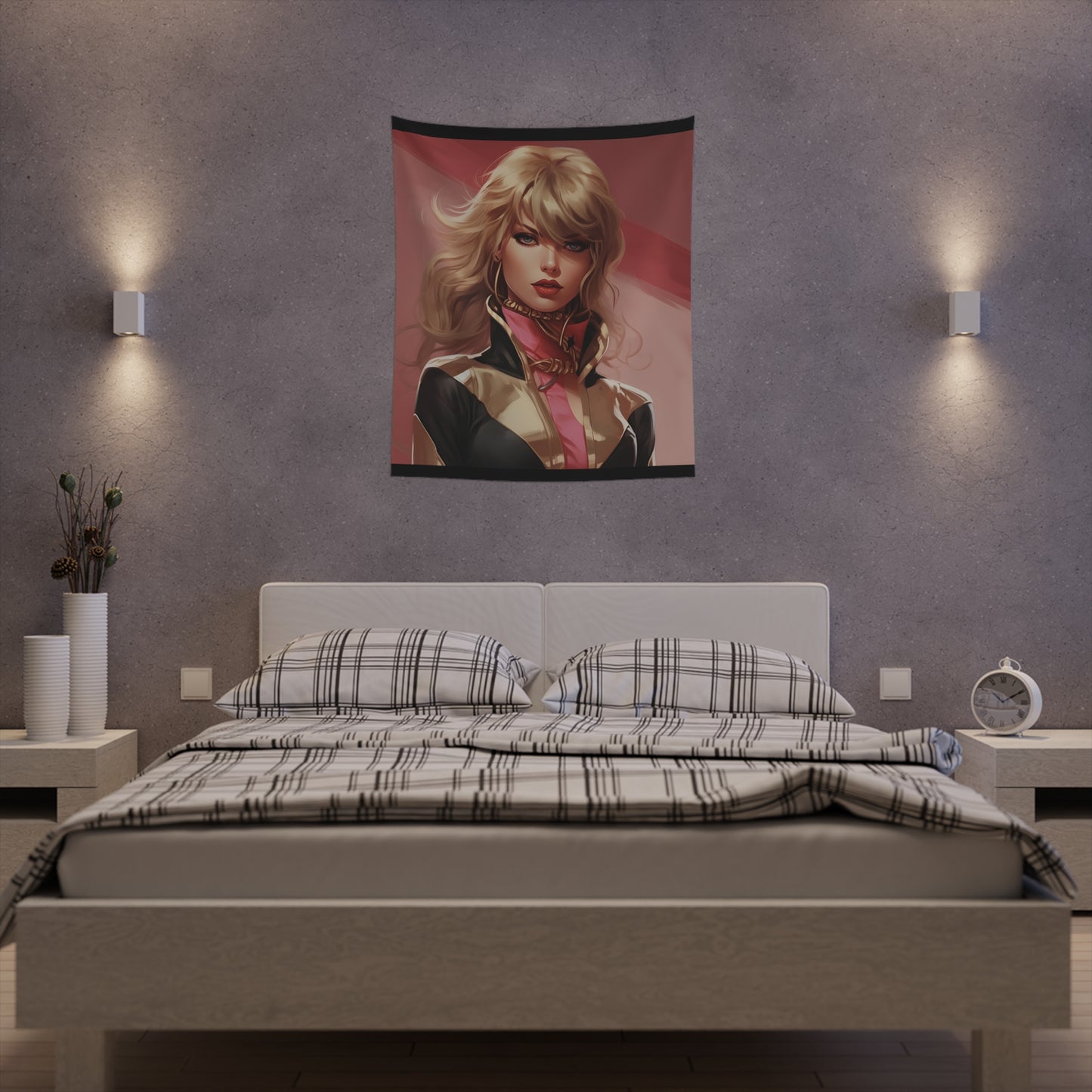 Anime Taylor Swift 4- Printed Wall Tapestry