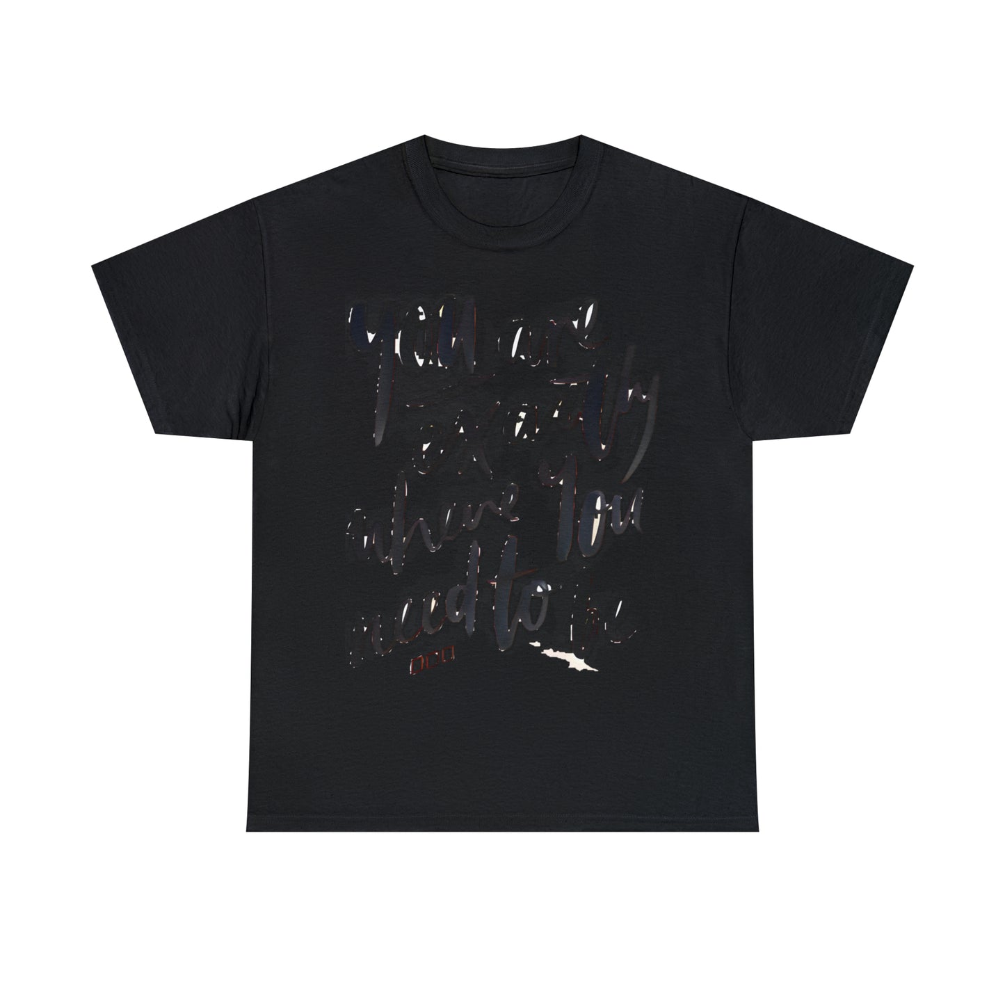 You re EXACTLY where you need to be  - CR Celebrate Recovery Classic Logo - Unisex Heavy Cotton Tee