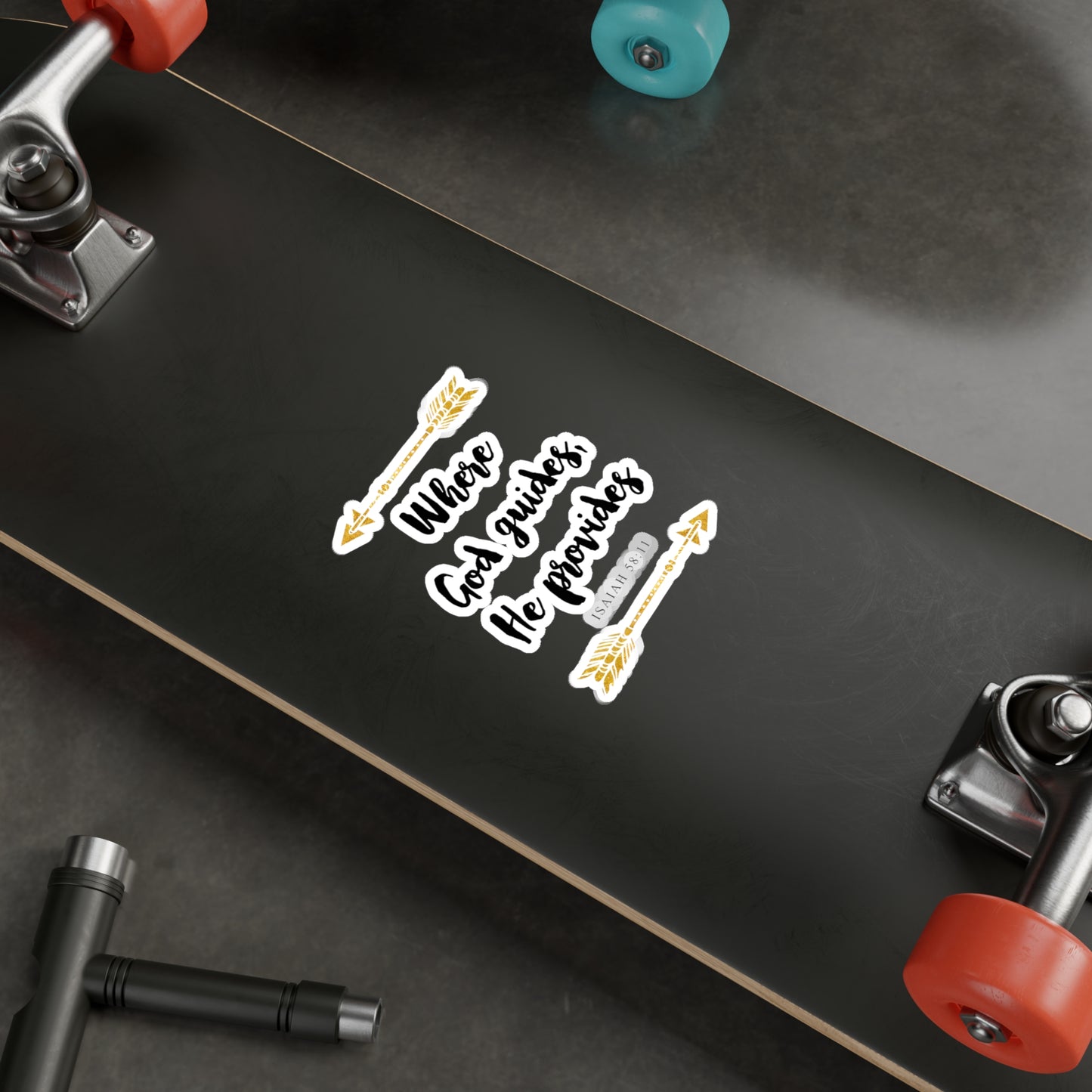 Where GOD guides, He Provides - Isaiah Kiss-Cut Vinyl Decals