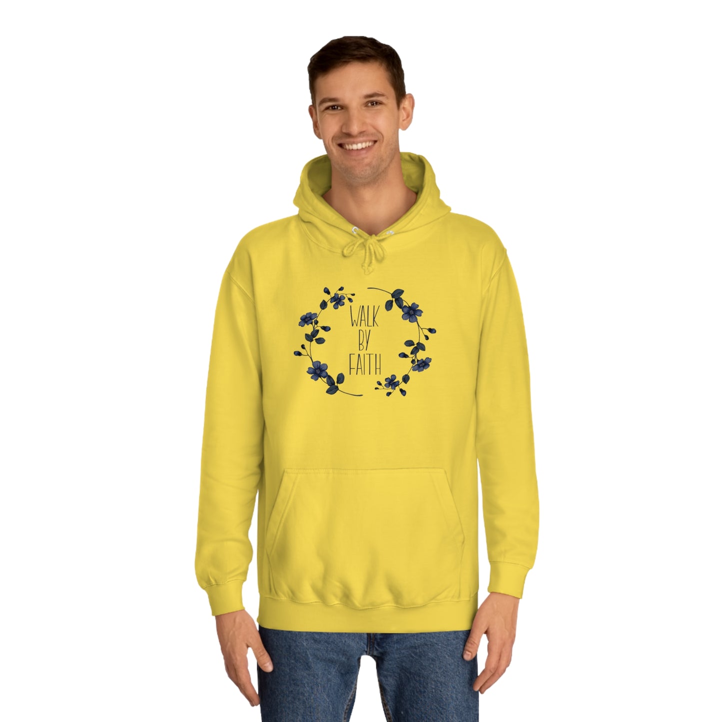 Walk by Faith - Unisex College Hoodie