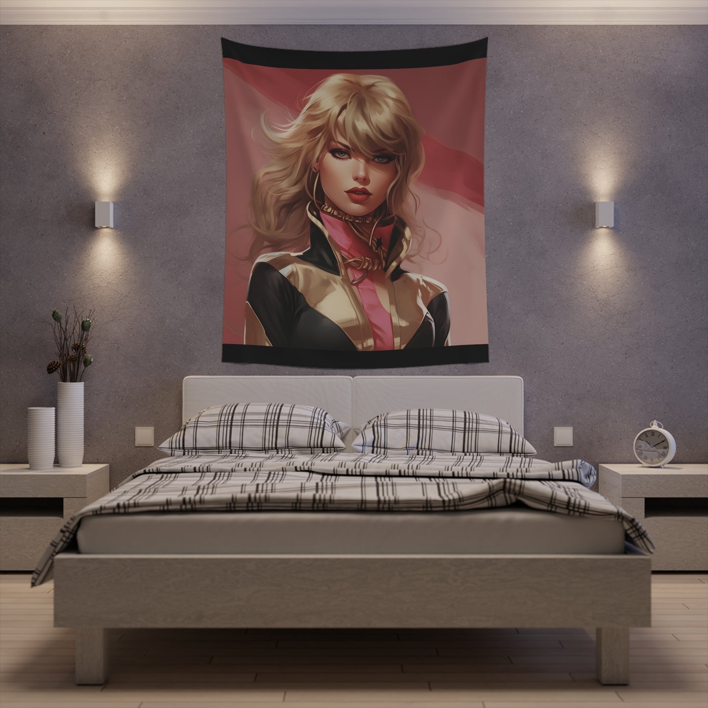 Anime Taylor Swift 4- Printed Wall Tapestry